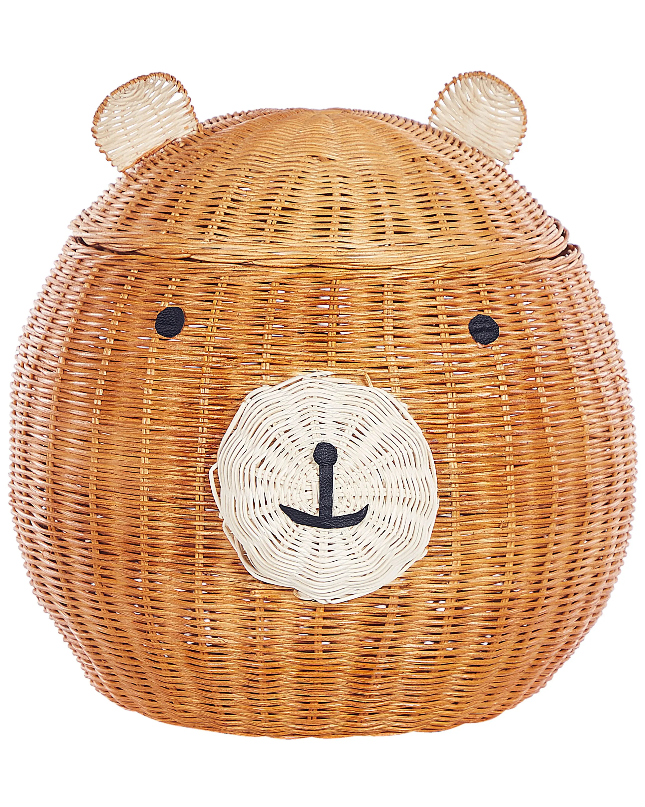 Cesta infantil Osito de peluche HIMBA Ratán Natural