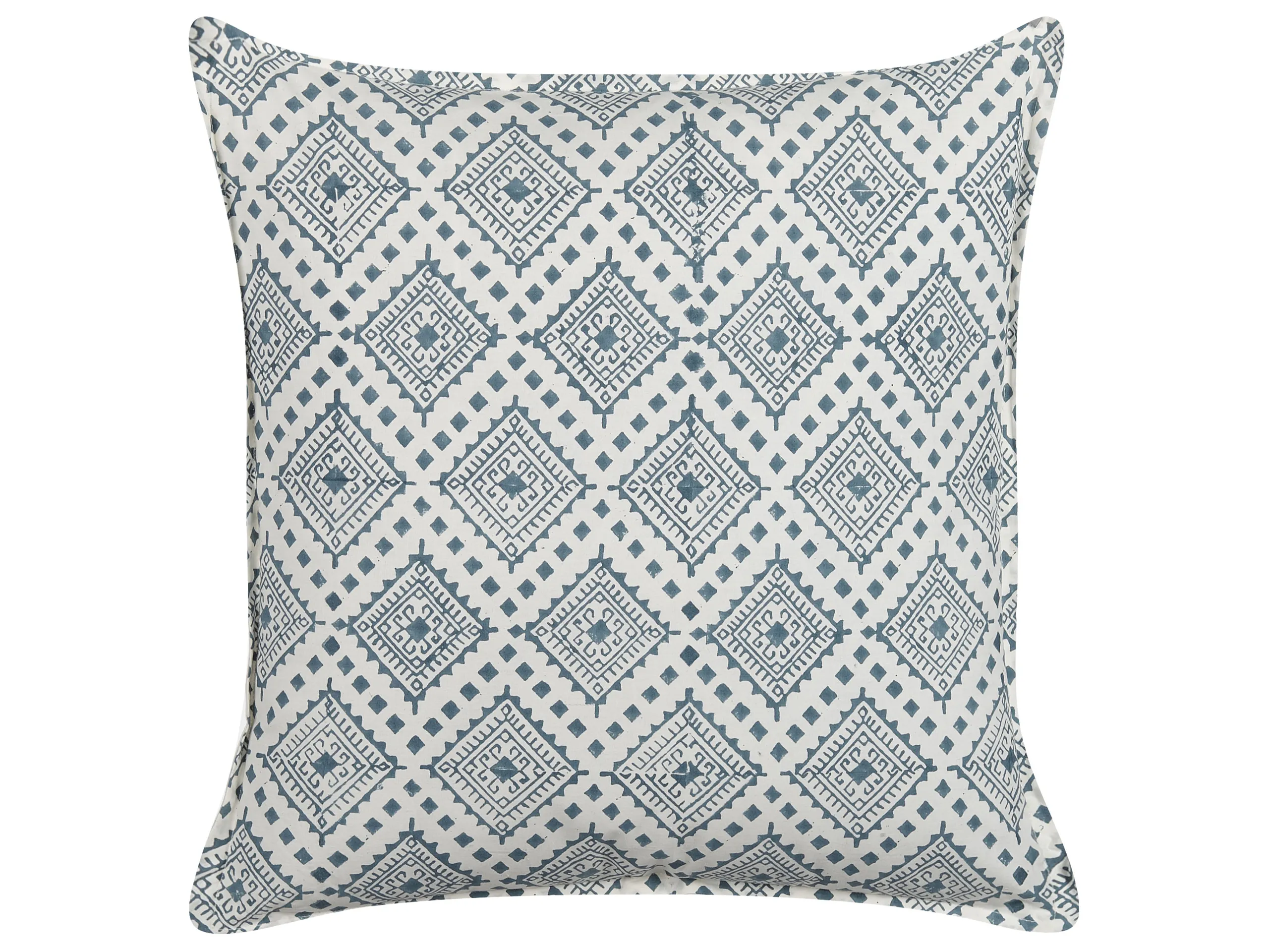 Cojín decorativo CORDATA Algodón 45 x 45 cm Azul Patrón oriental
