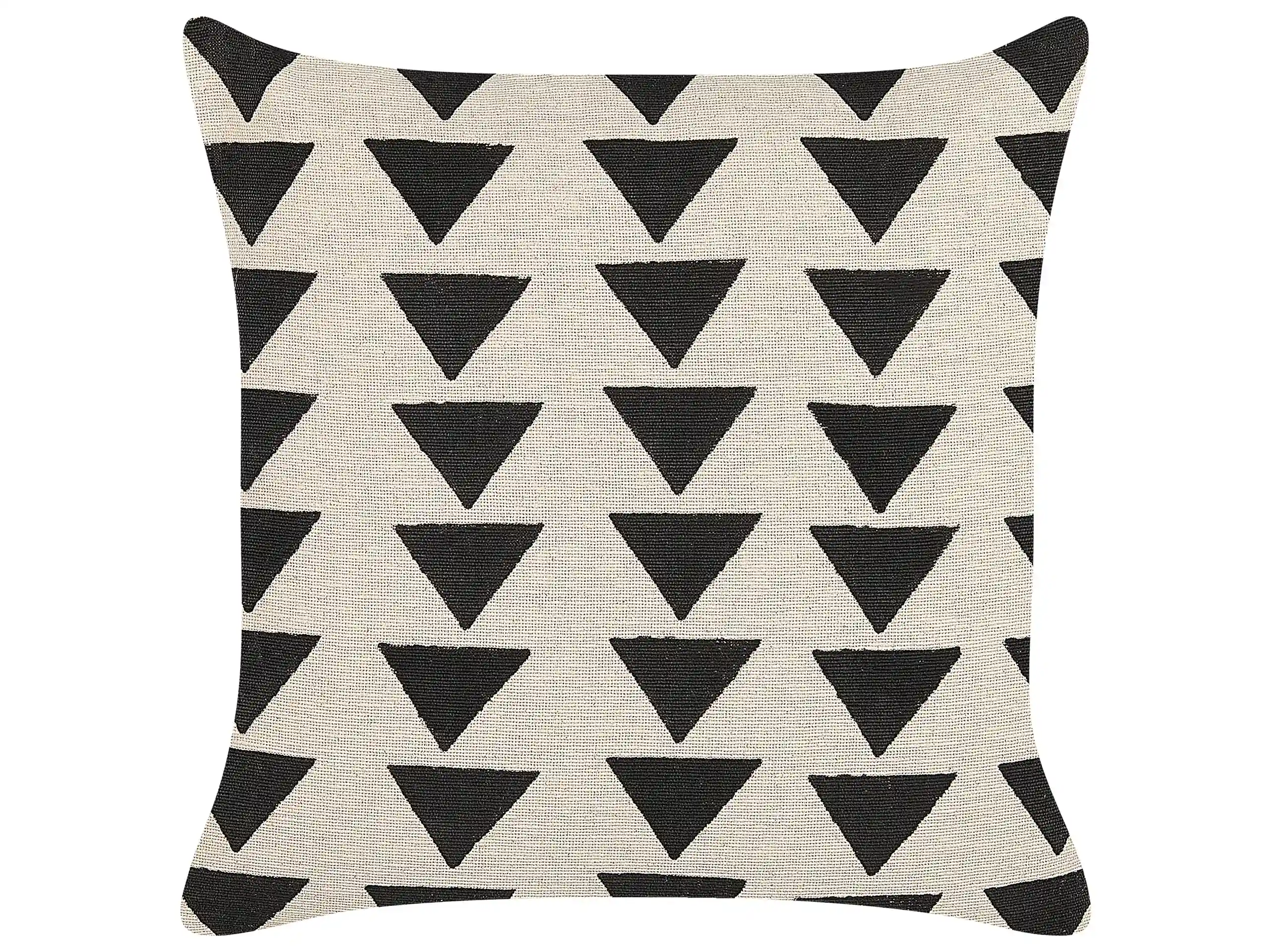 Cojín decorativo CERCIS Algodón 45 x 45 cm Beige Patrón geométrico