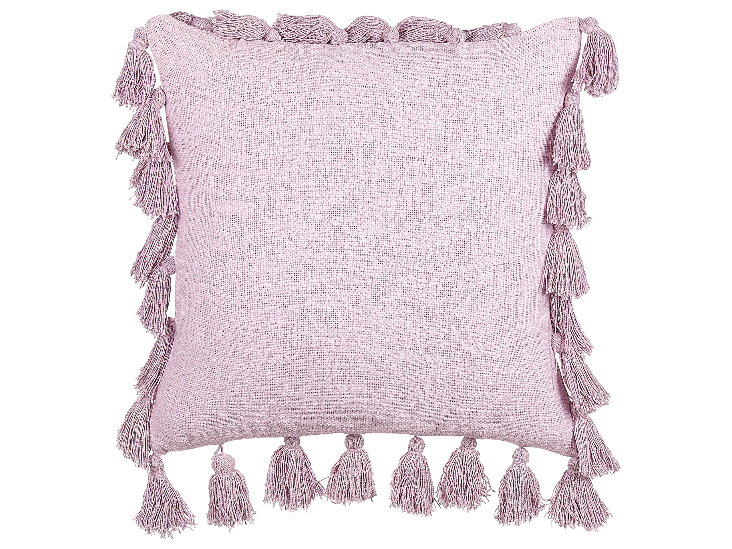 Cojín decorativo LYNCHIS Algodón 45 x 45 cm Rosa