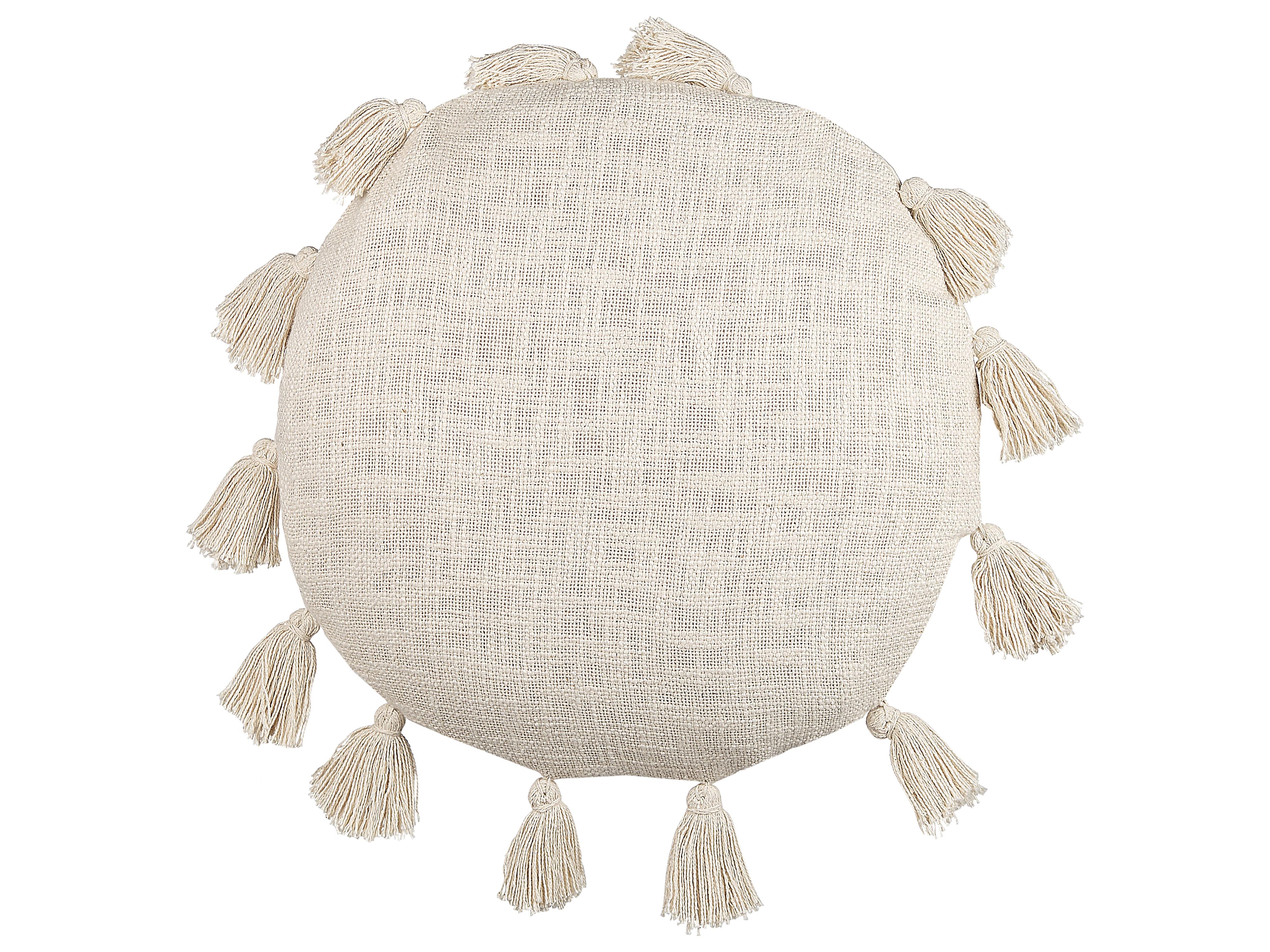 Cojín decorativo MADIA Algodón 45 x 45 cm Beige claro Liso