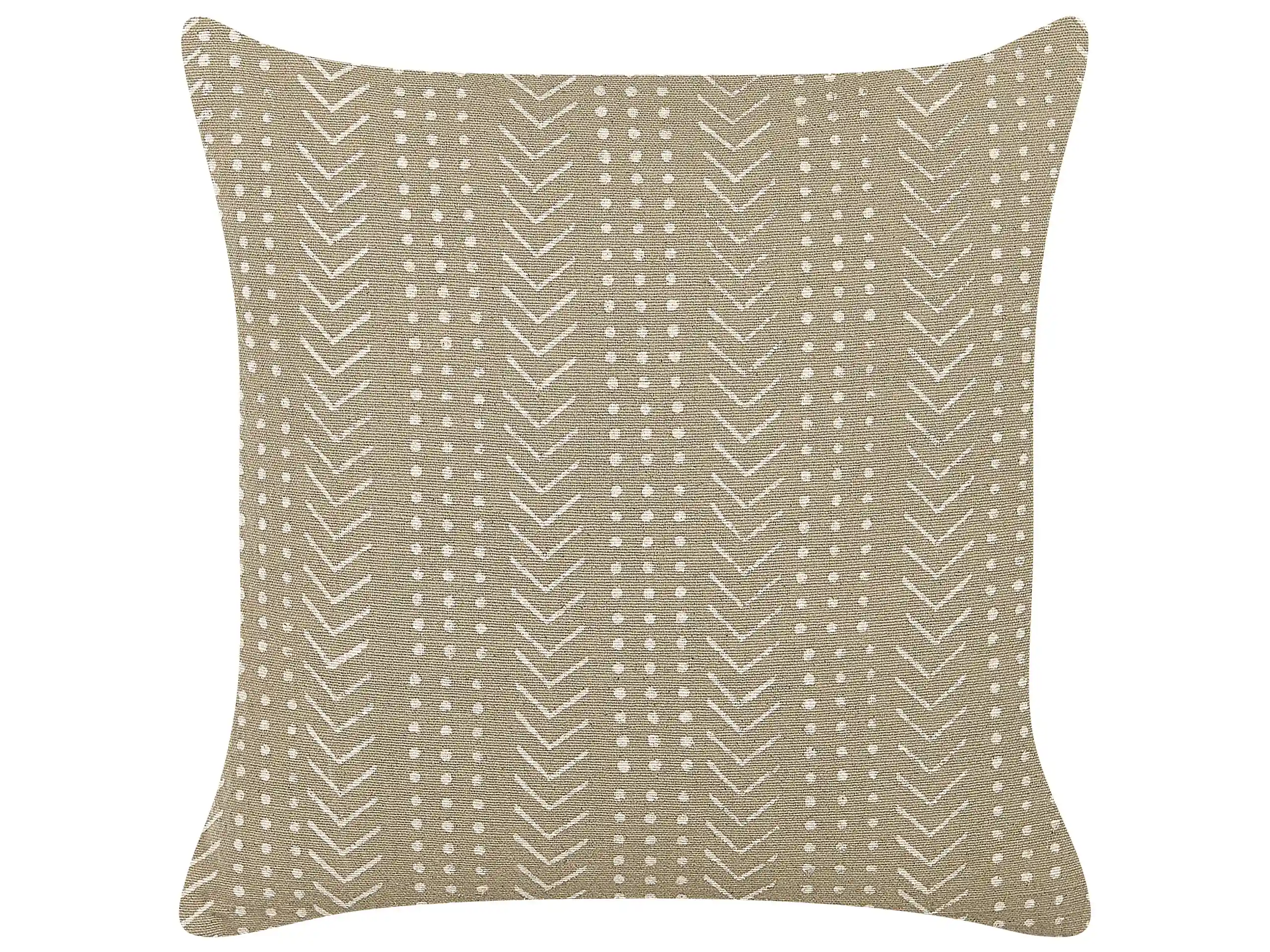 Cojín decorativo SENECIO Algodón 45 x 45 cm Beige Patrón geométrico