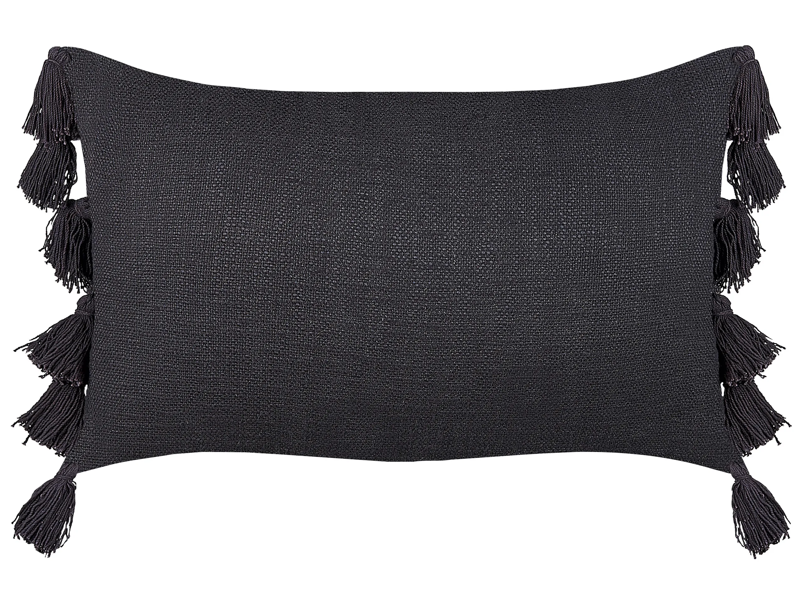 Cojín decorativo LYTHRUM Algodón 55 x 35 cm Gris oscuro Liso