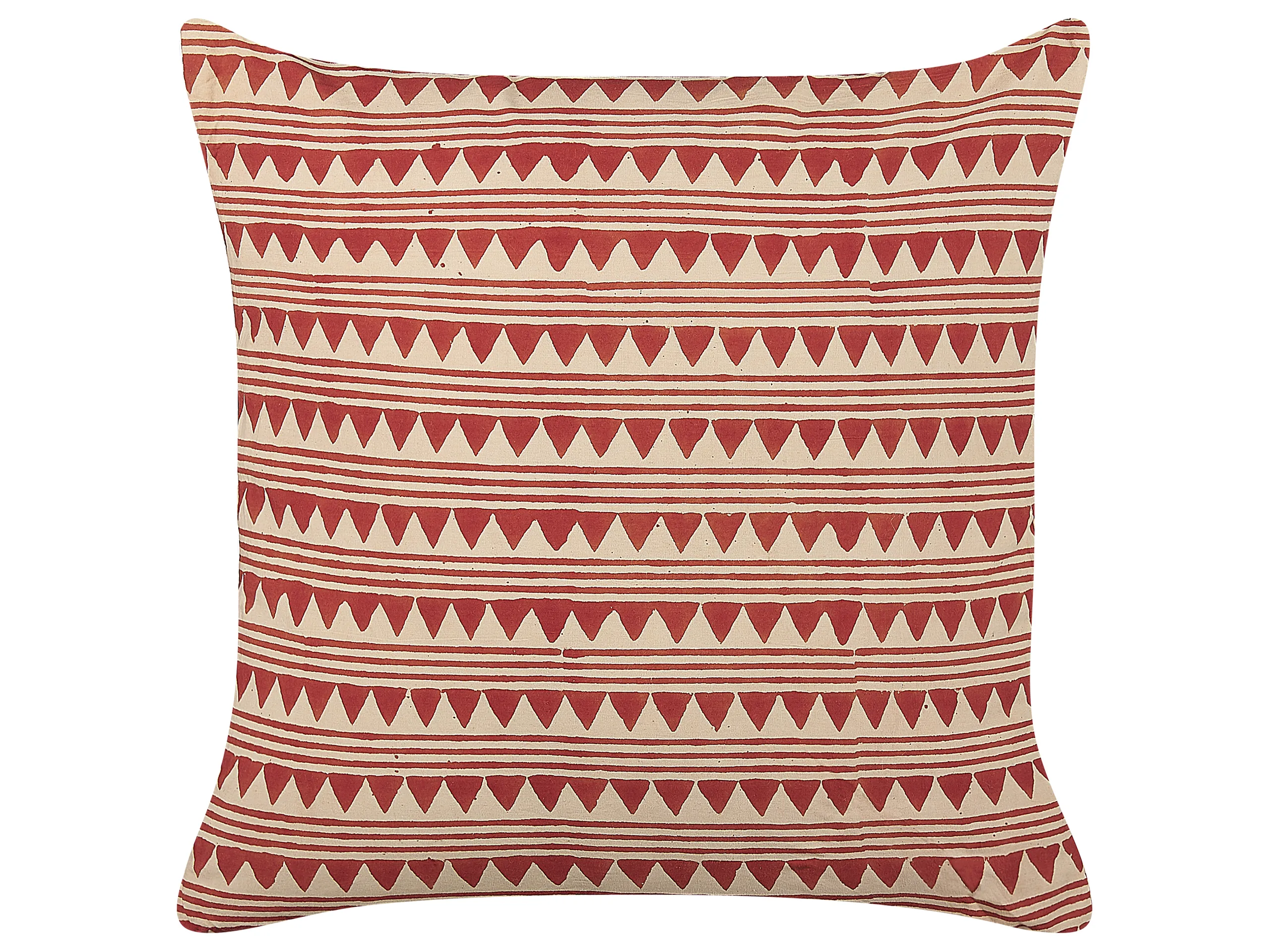 Cojín decorativo DEGLUPTA Algodón 45 x 45 cm Rojo Patrón chevrón