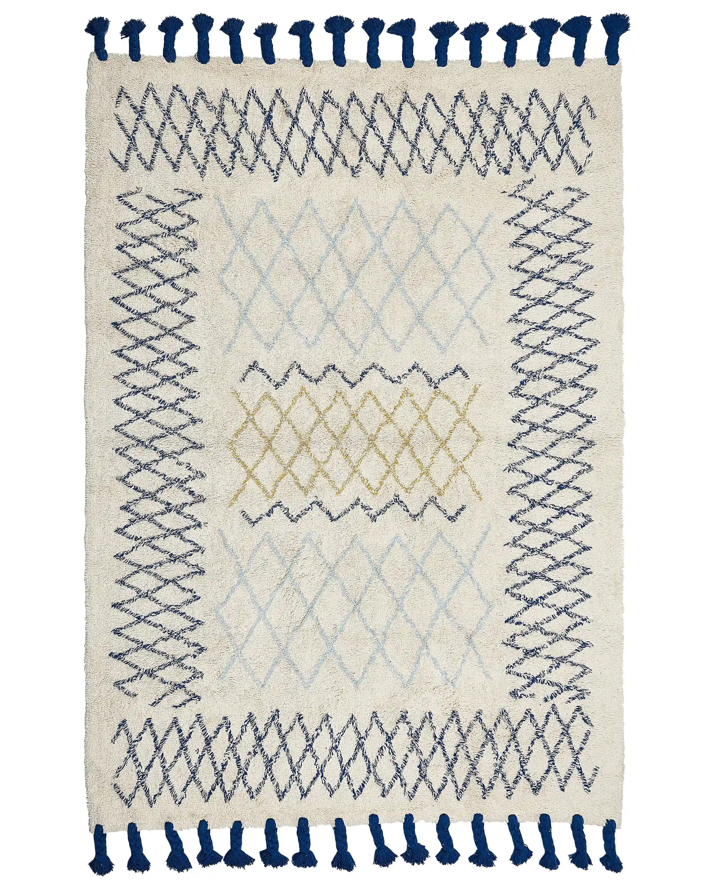 Alfombra ERZINCAN Beige 160 x 230 cm Algodón