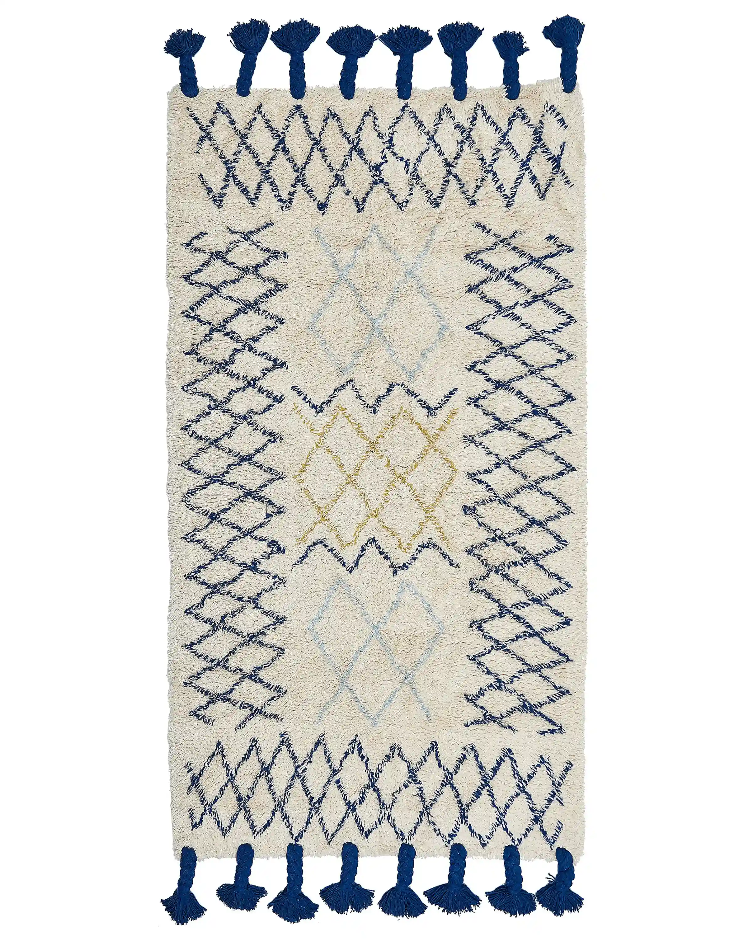 Alfombra ERZINCAN Beige 80 x 150 cm Algodón