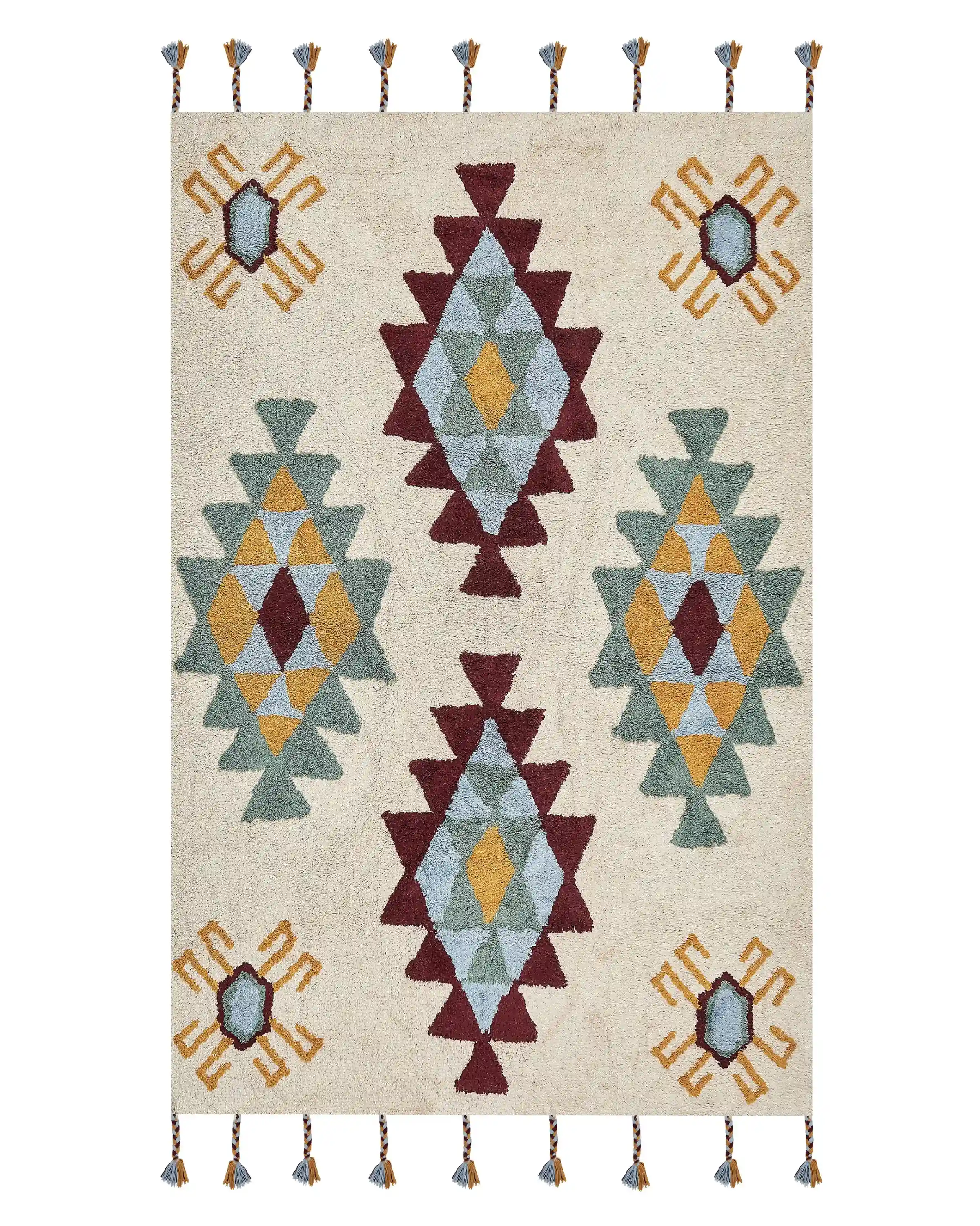 Alfombra DUZCE Beige 140 x 200 cm Algodón