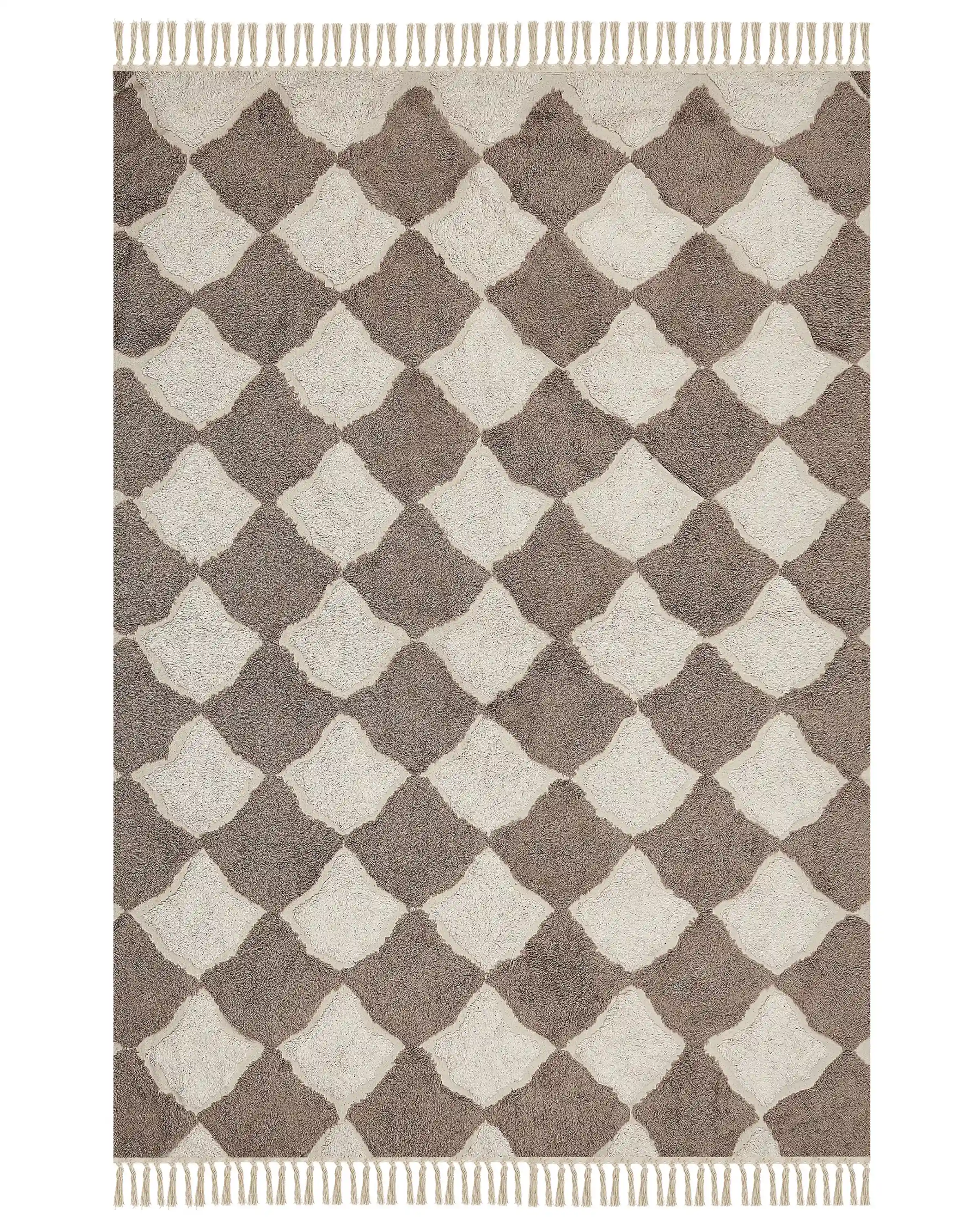 Alfombra SINOP Beige 160 x 230 cm Algodón