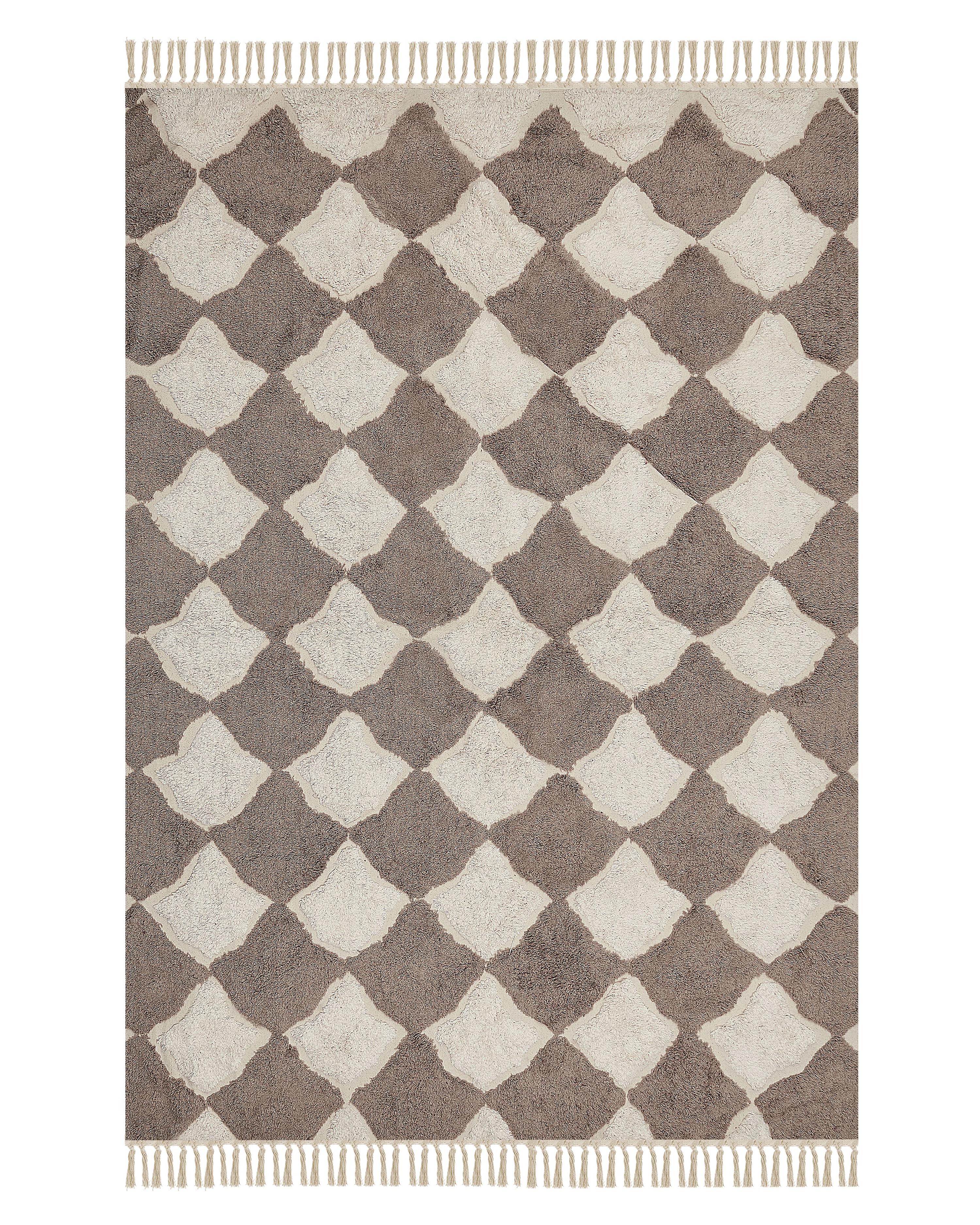 Alfombra SINOP Beige 140 x 200 cm Algodón