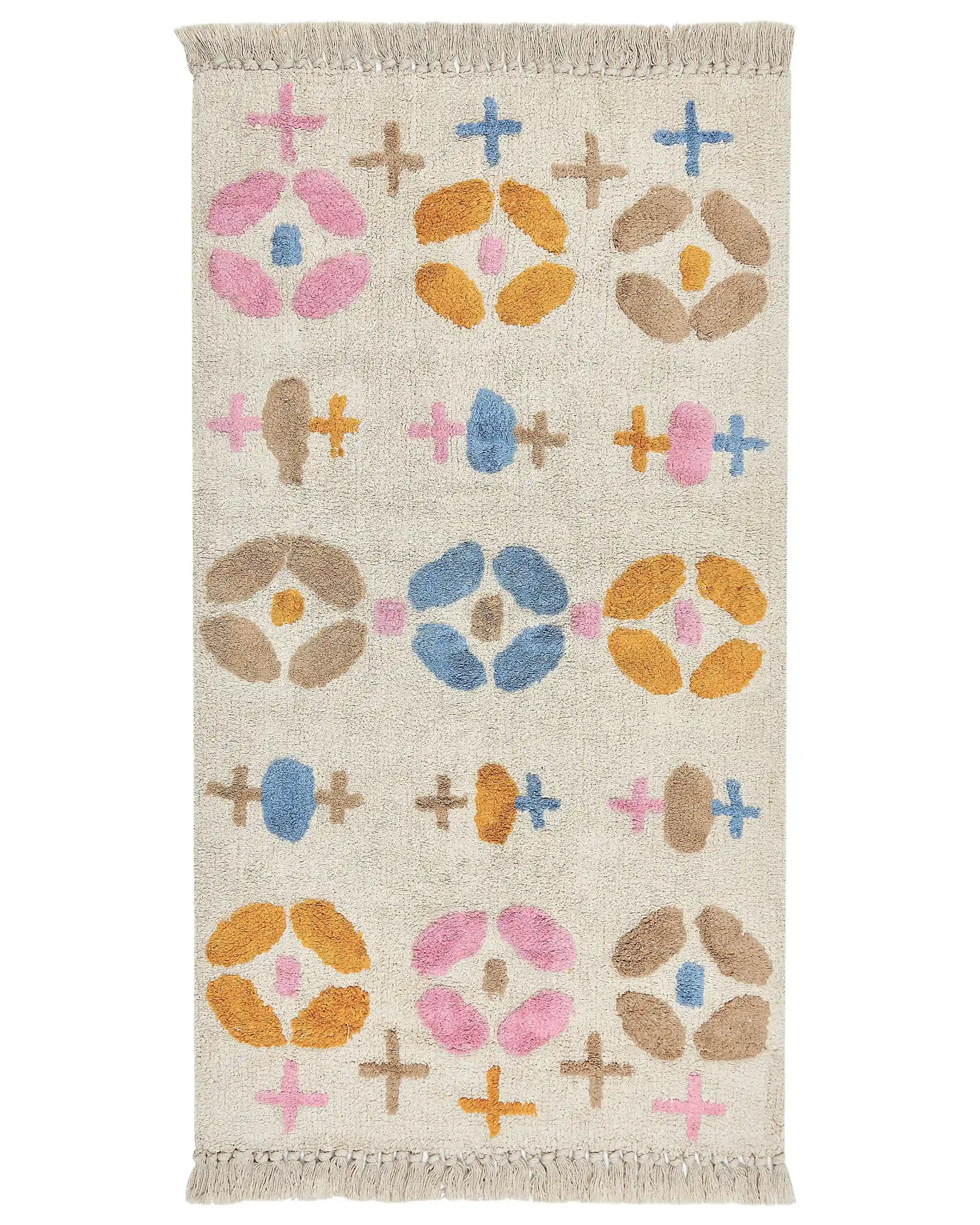 Alfombra infantil DARAN Multicolor 80 x 150 cm Algodón