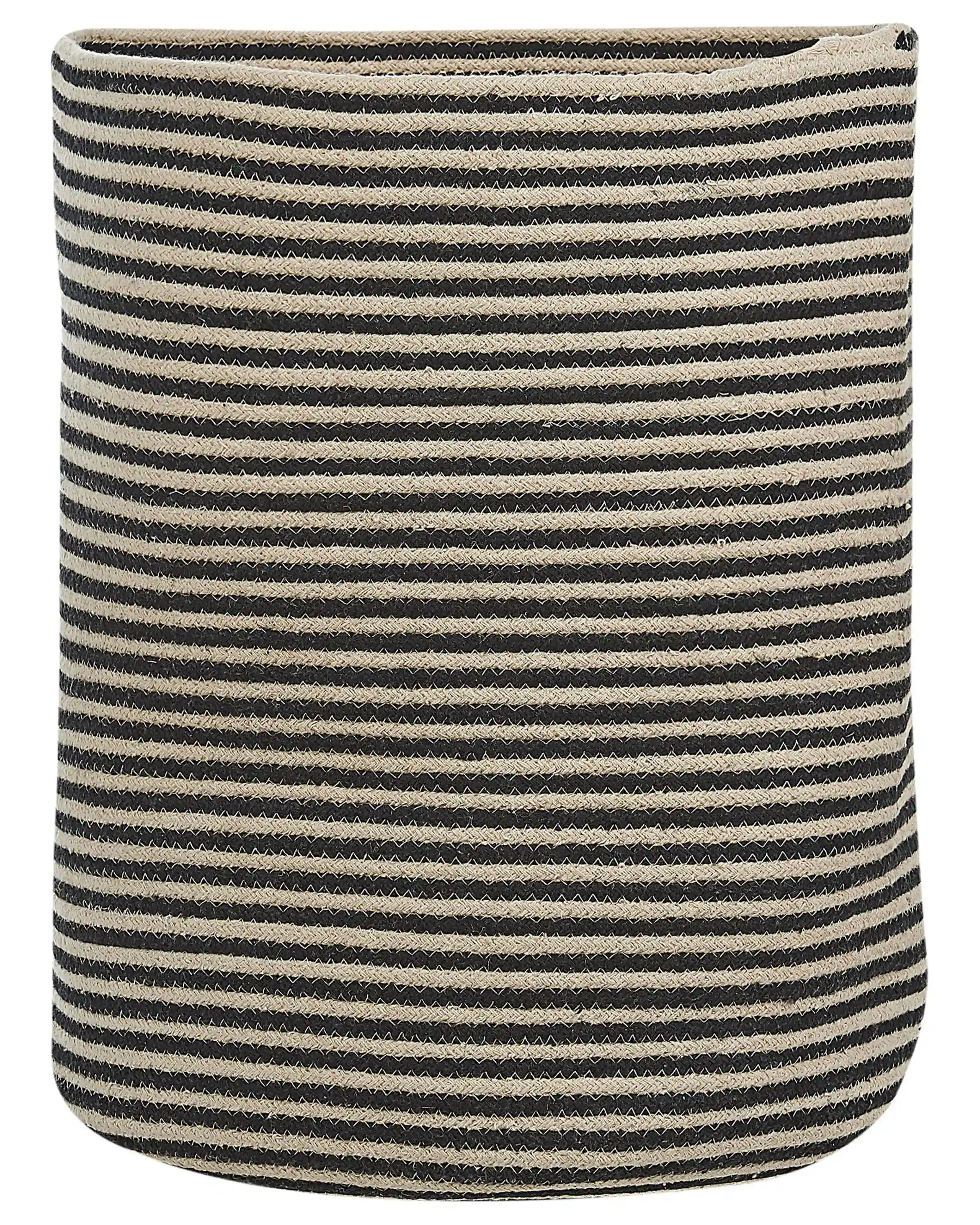 Cesta YERKOY Algodón Negro
