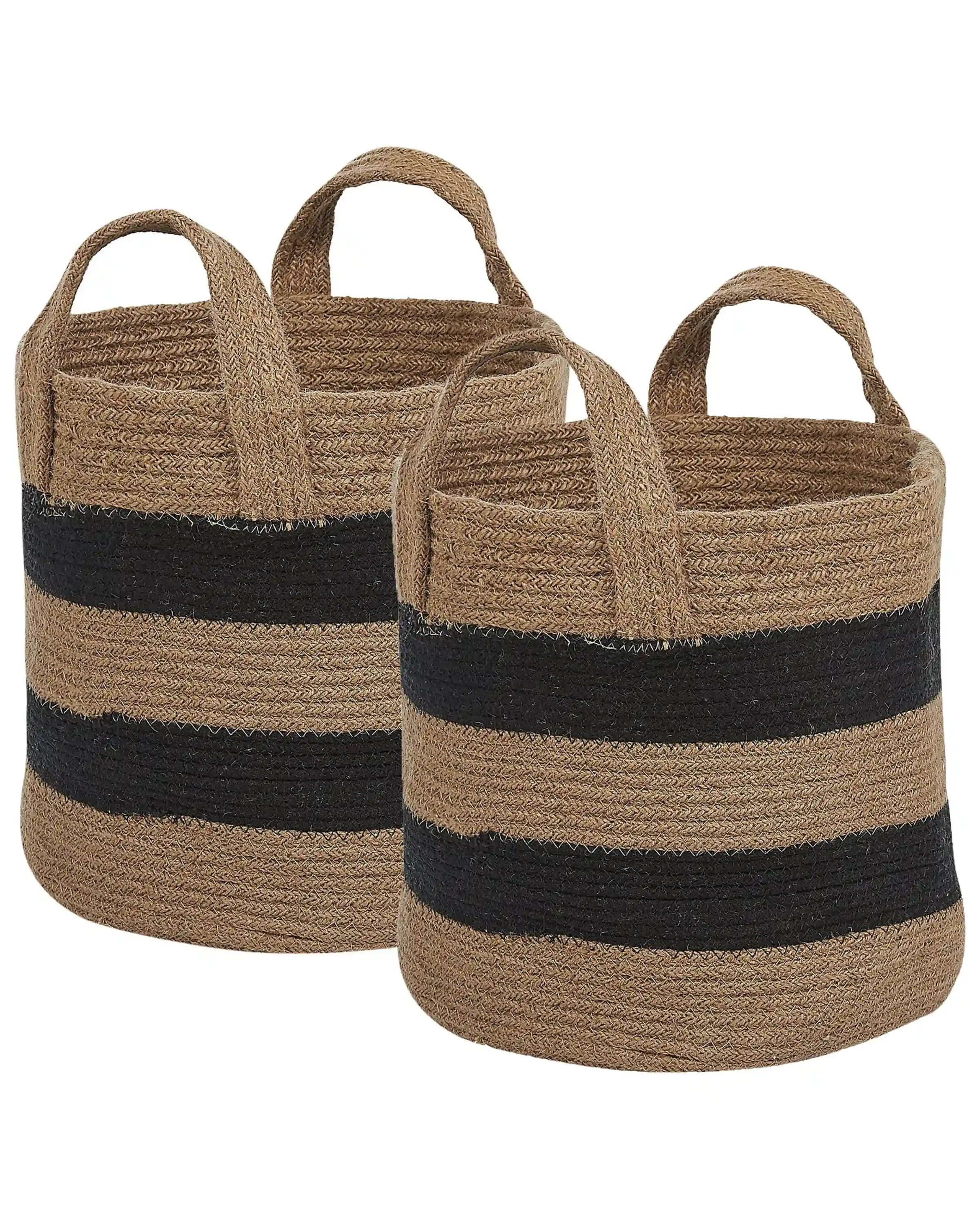 Conjunto de 2 cestas GEREDE Yute Natural