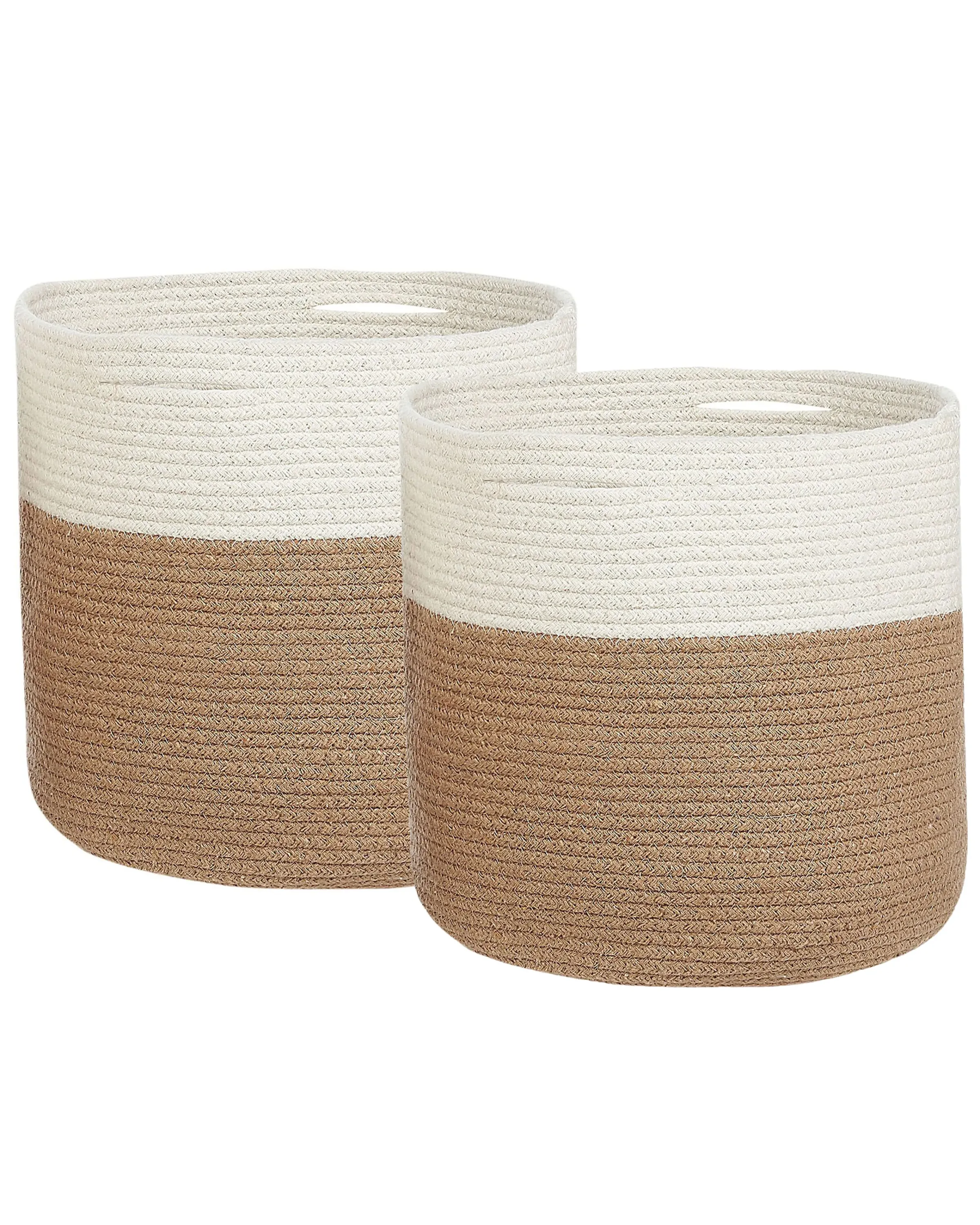 Conjunto de 2 cestas ARDESEN Algodón Natural