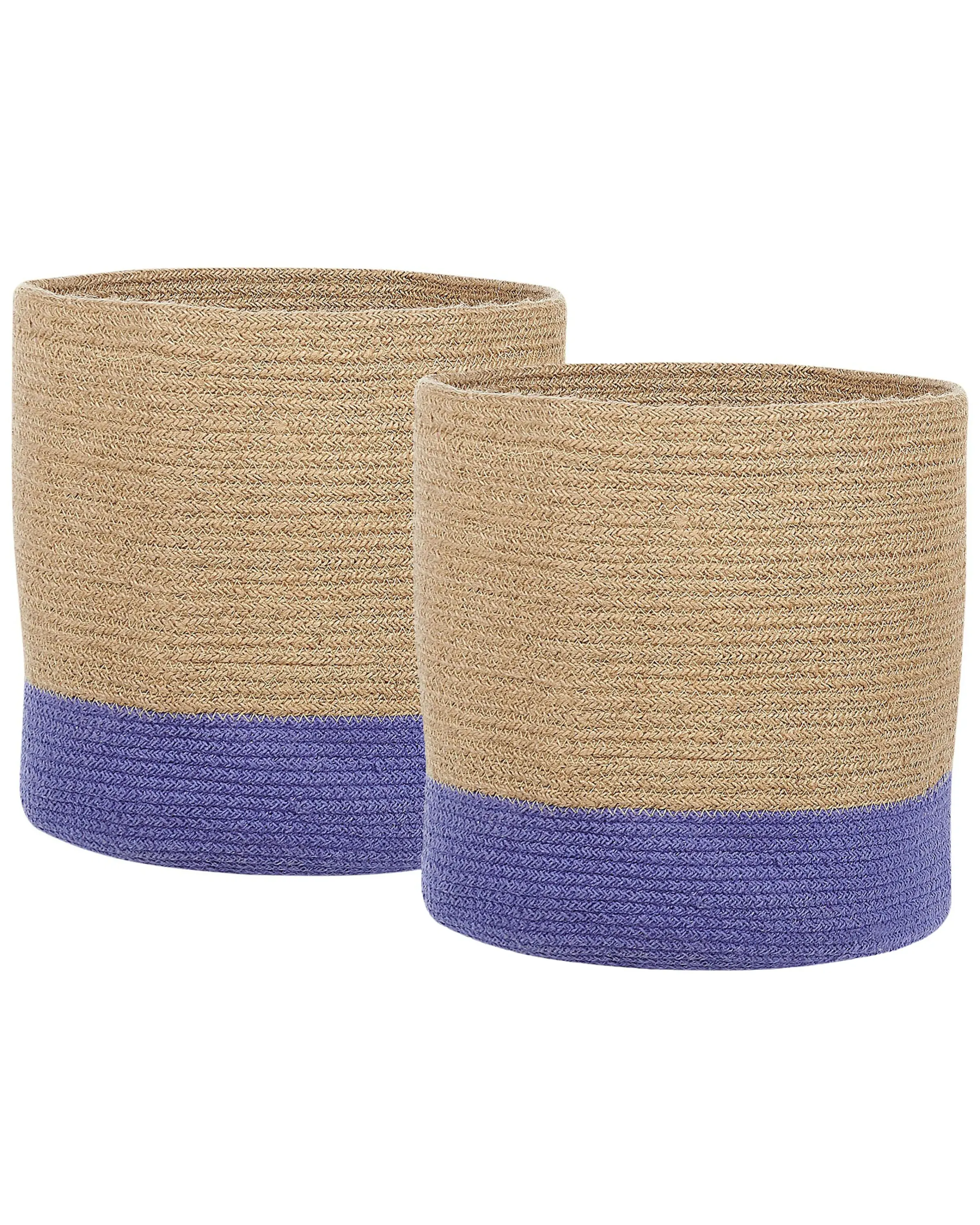 Conjunto de 2 cestas BULANIK Yute Violeta