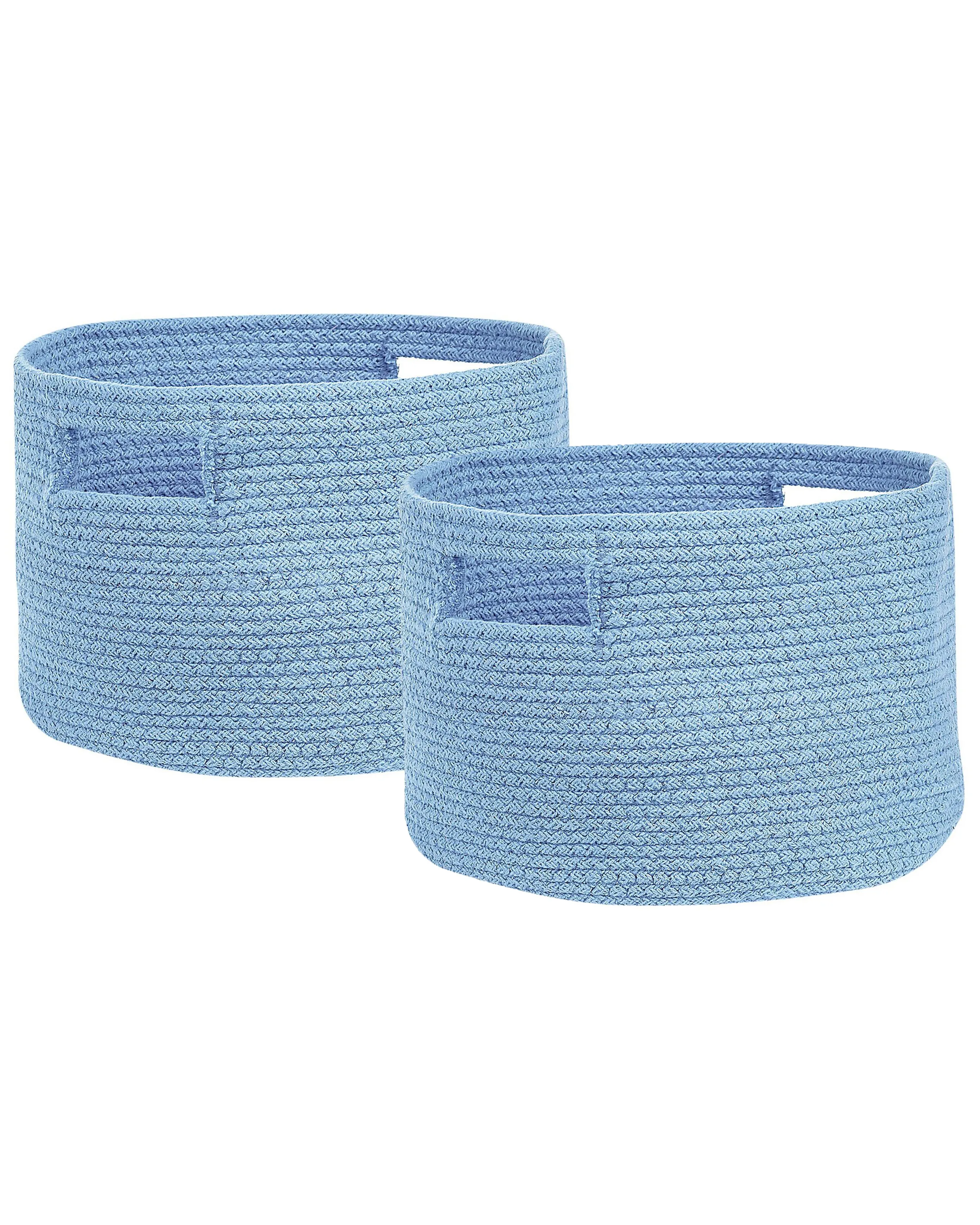 Conjunto de 2 cestas CHINIOT Algodón Azul claro