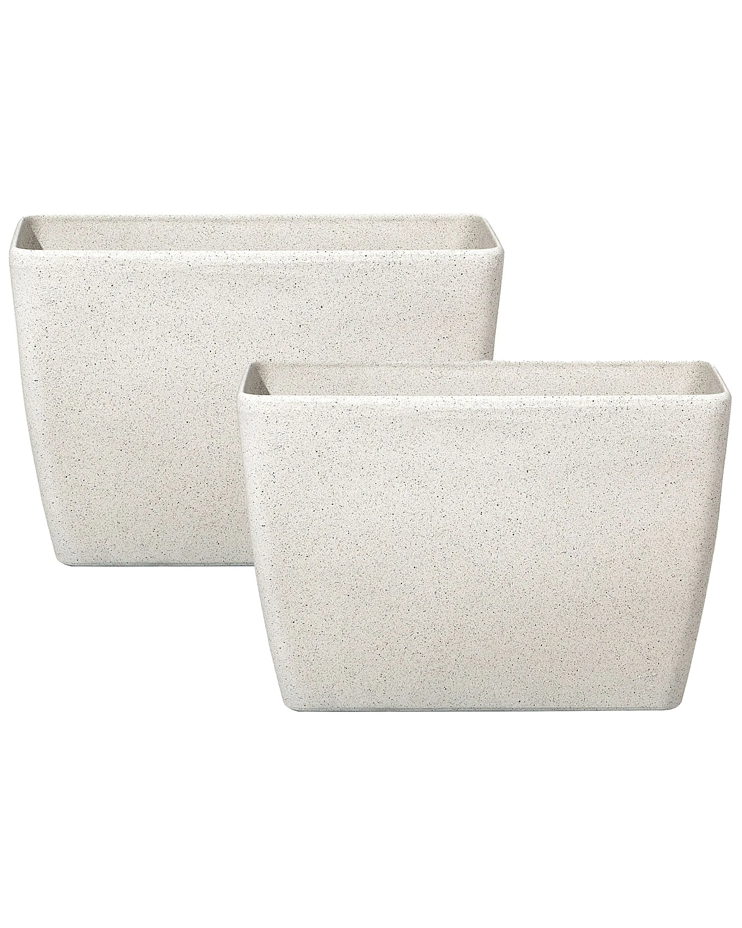 Conjunto de 2 macetas BARIS 60 cm Beige