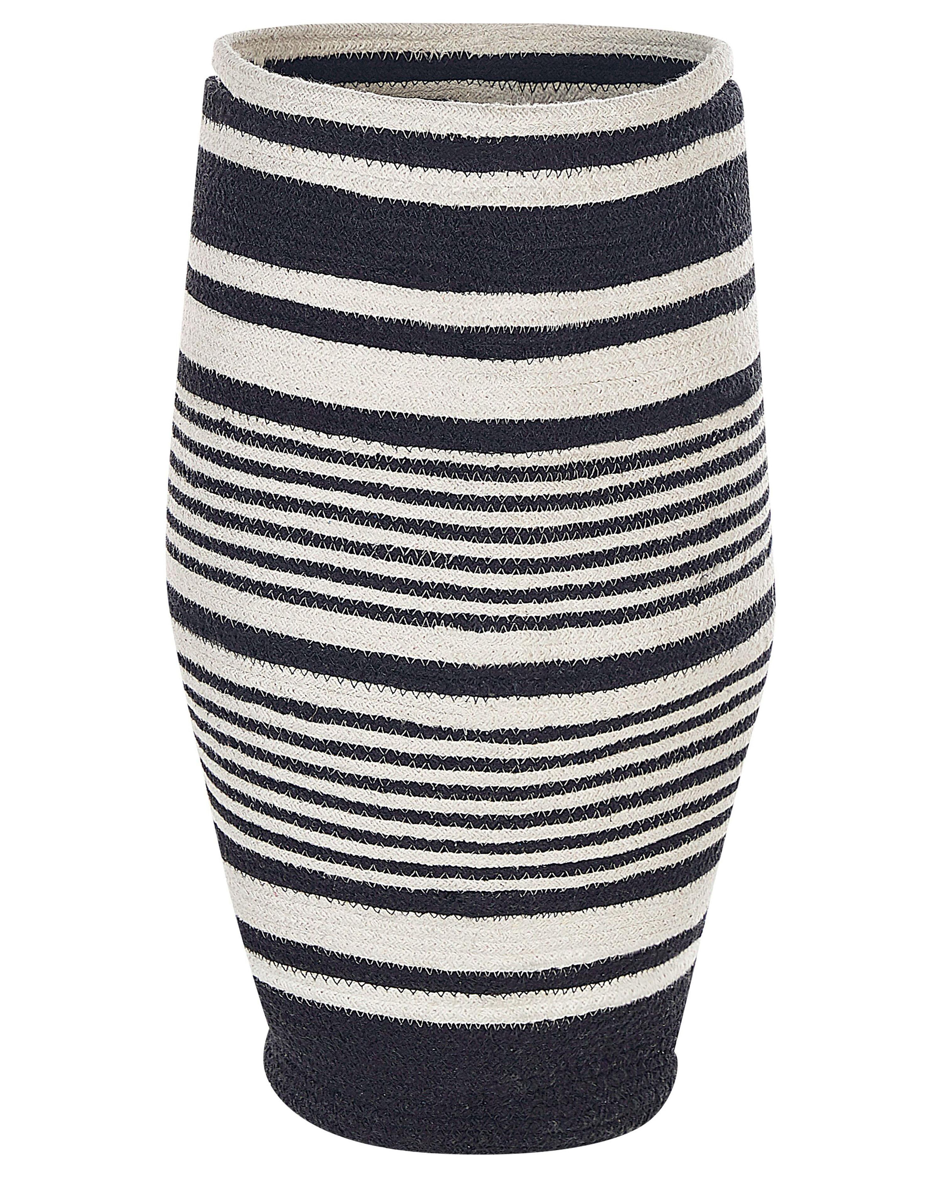 Cesta ARRAH Algodón Negro/Blanco