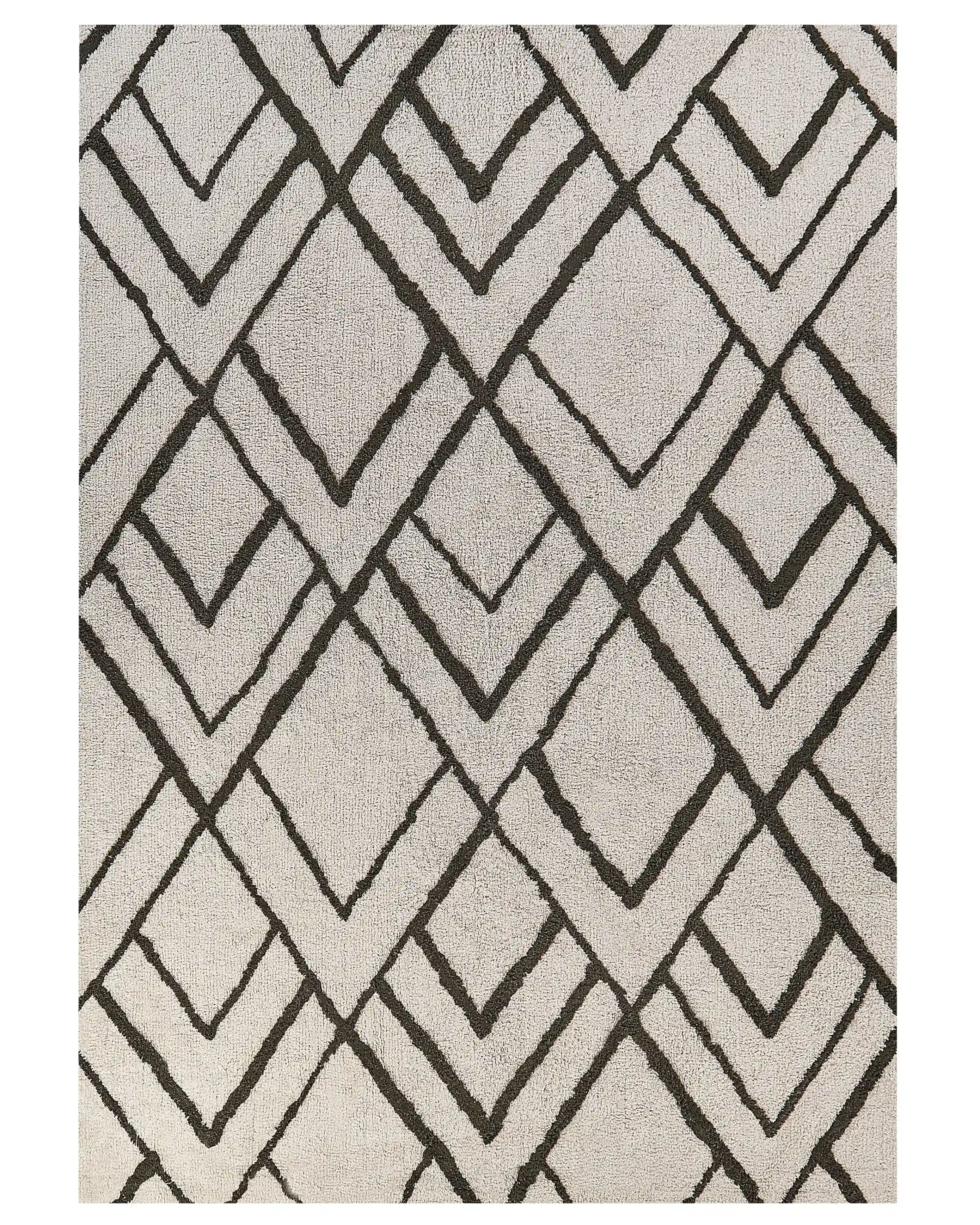 Alfombra YESILKOY Verde oscuro 160 x 230 cm Algodón