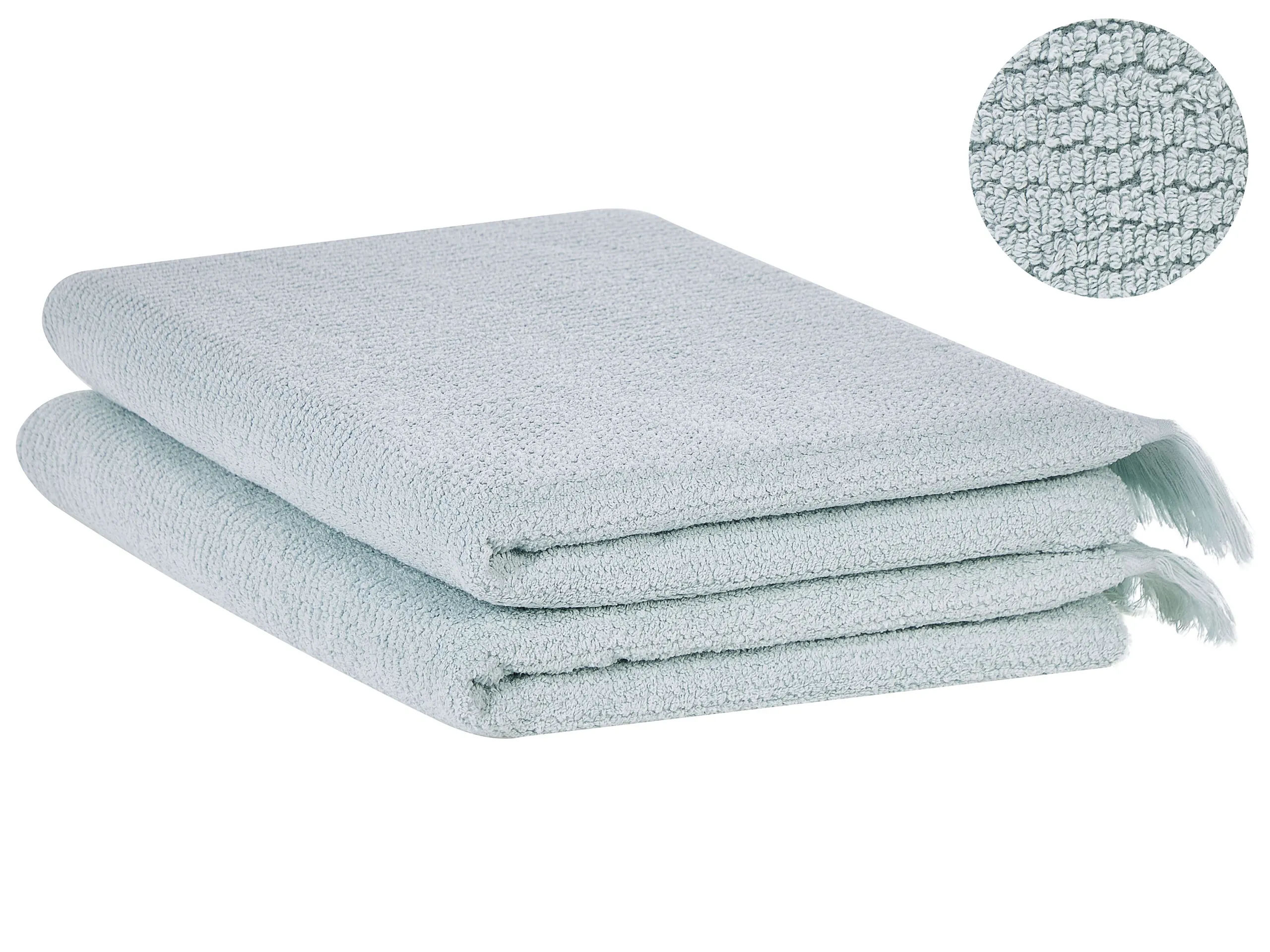Conjunto de 2 toallas ATIU Felpa de algodón Verde menta