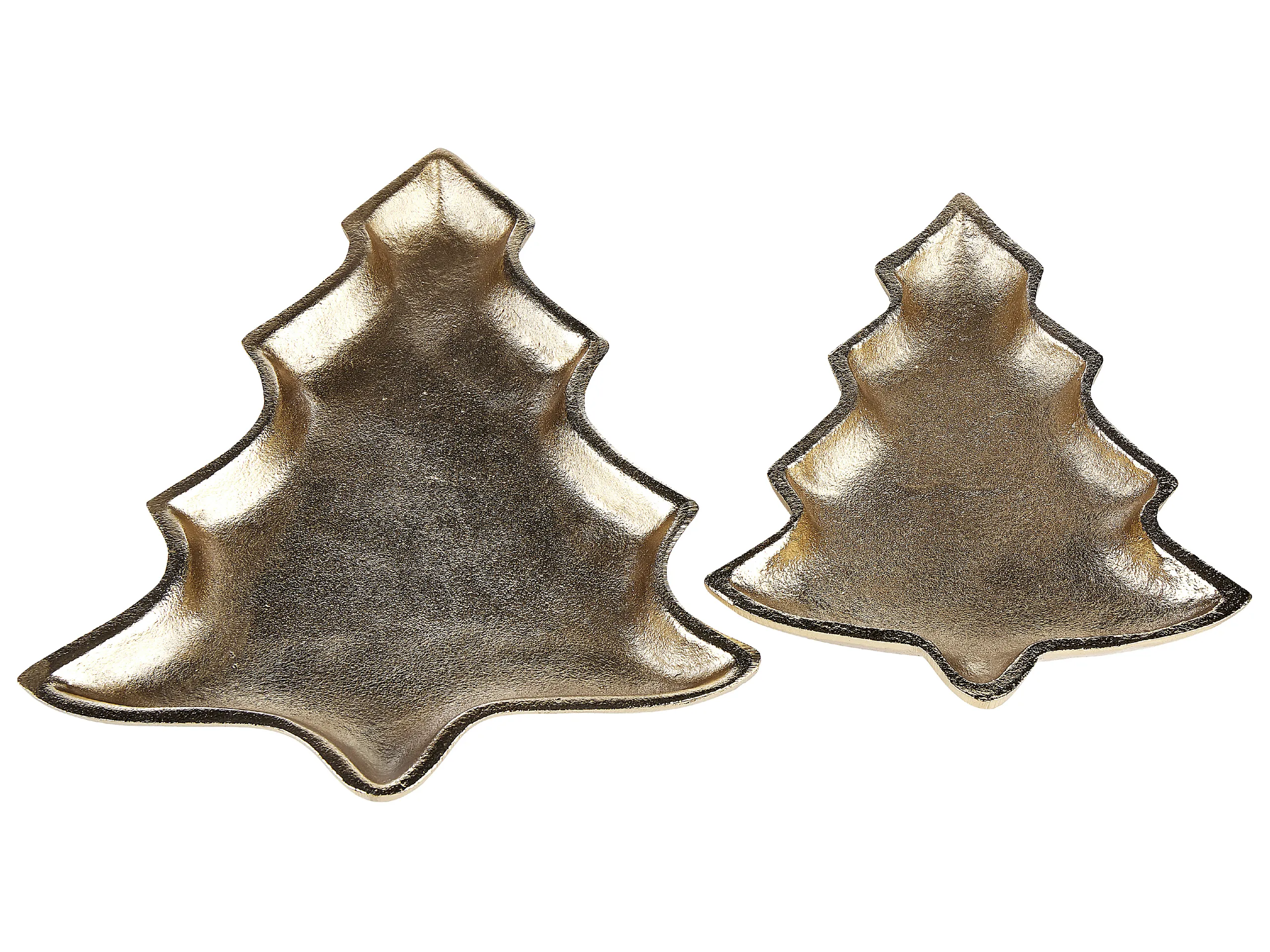 Conjunto de 2 vaciabolsillos Árbol de Navidad DURIAN Metal Dorado