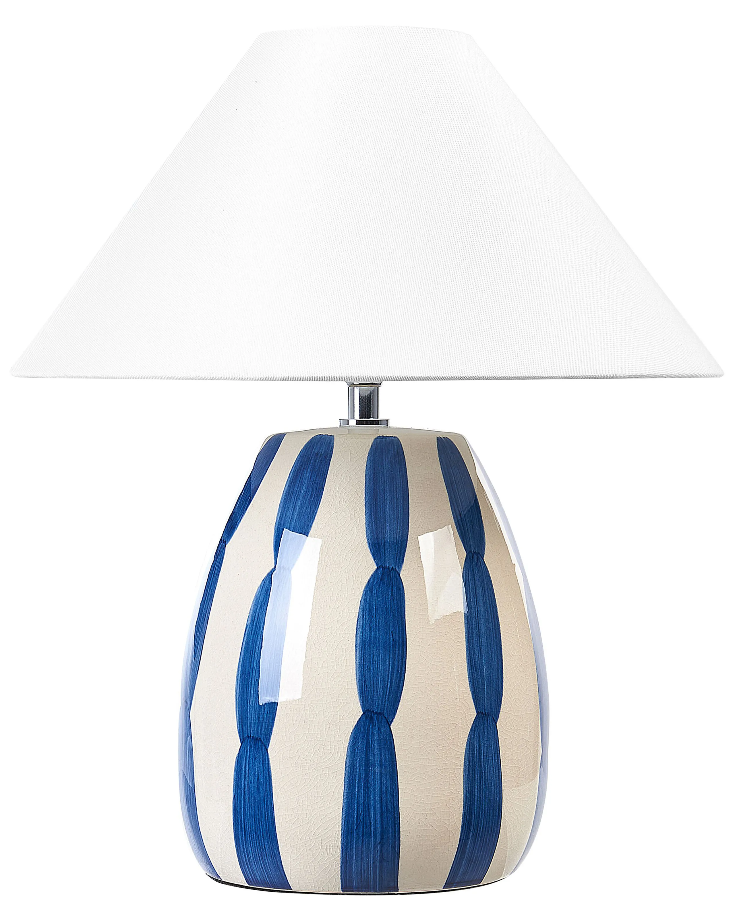 Table Lamp LUCHETTI Ceramic White/ Blue