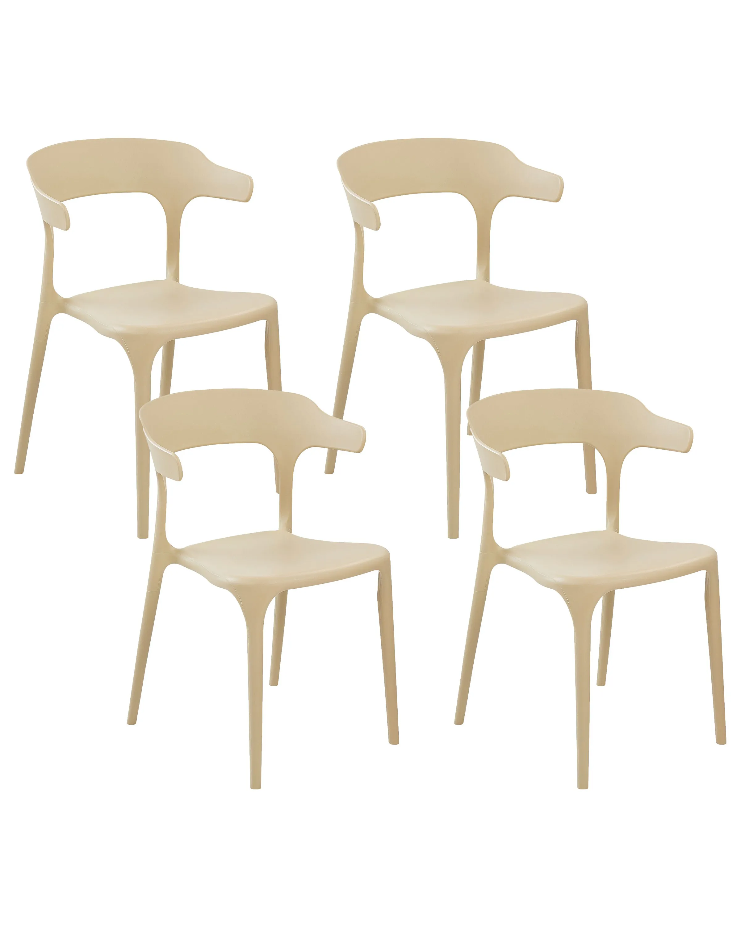 Conjunto de 4 sillas de jardín GUBBIO Arena
