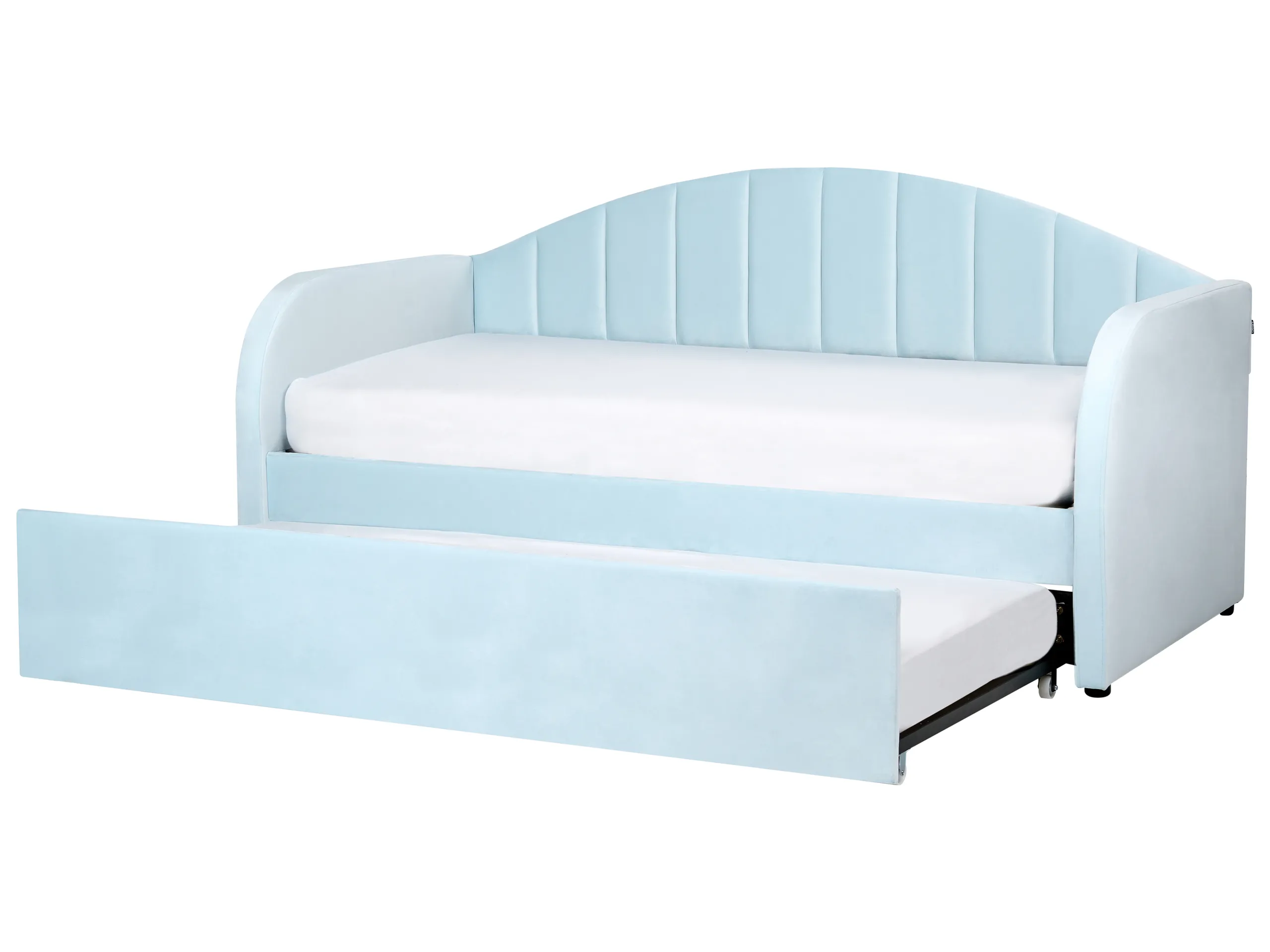 Cama nido Terciopelo EYBURIE 90 x 200 cm Azul claro