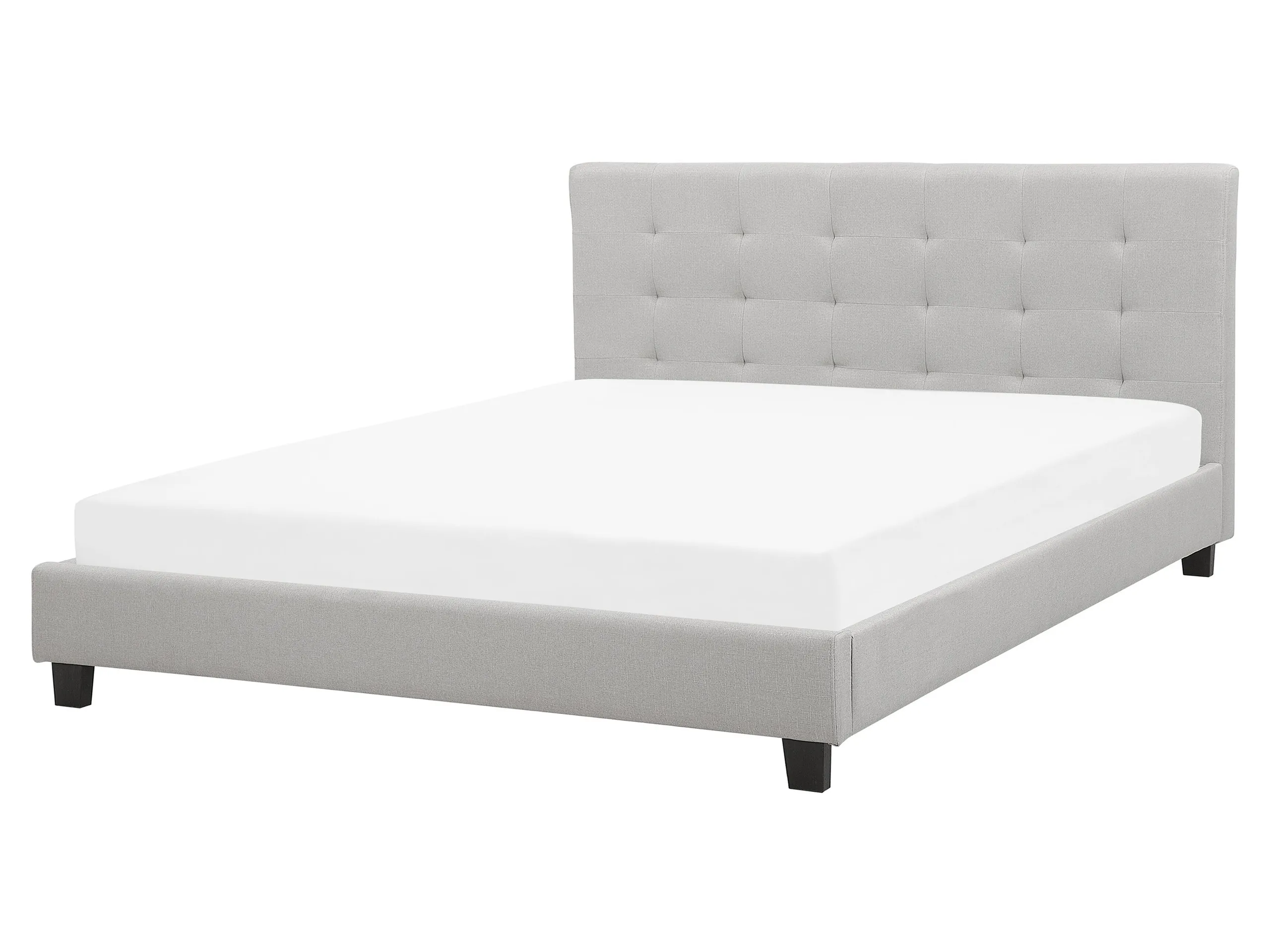 Cama de agua Tela LA ROCHELLE 160 x 200 cm Gris claro