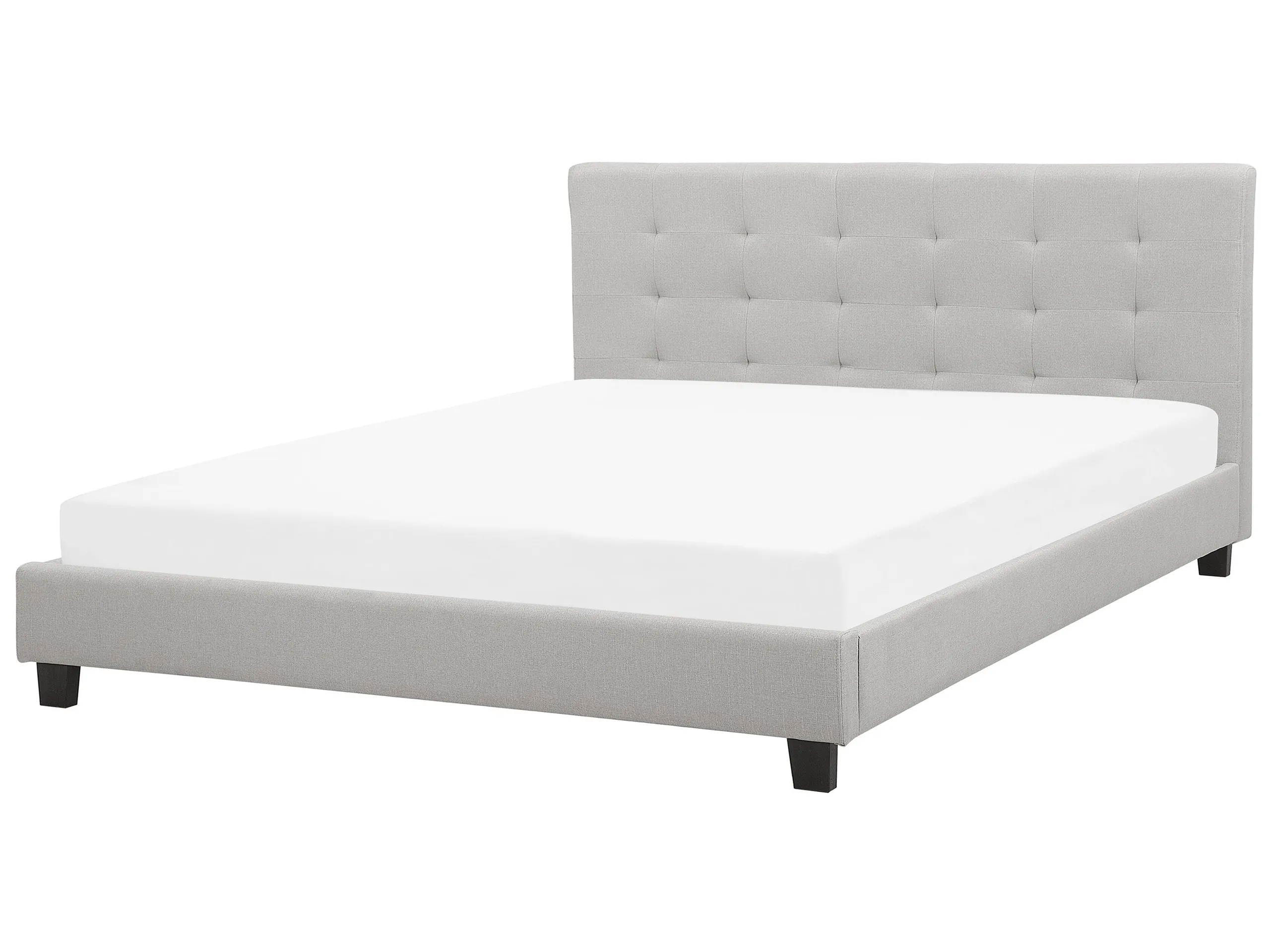 Cama de agua Tela LA ROCHELLE 180 x 200 cm Gris claro