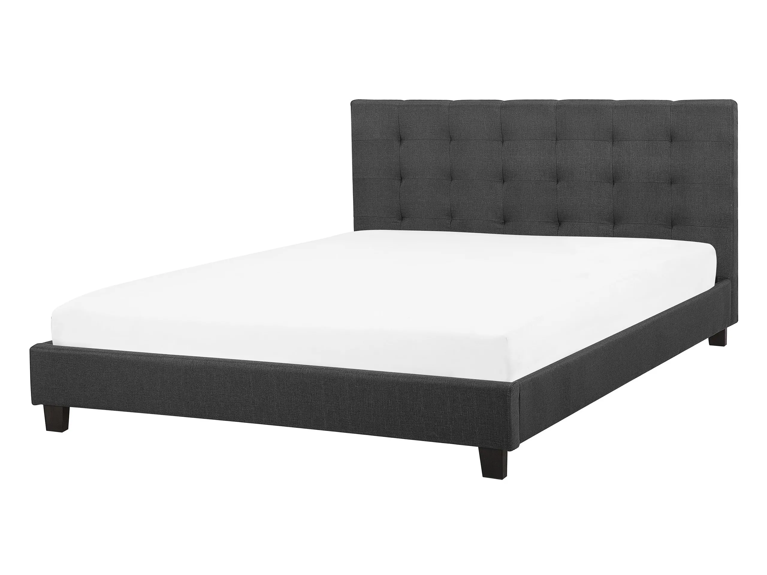Cama de agua Tela LA ROCHELLE 140 x 200 cm Gris oscuro