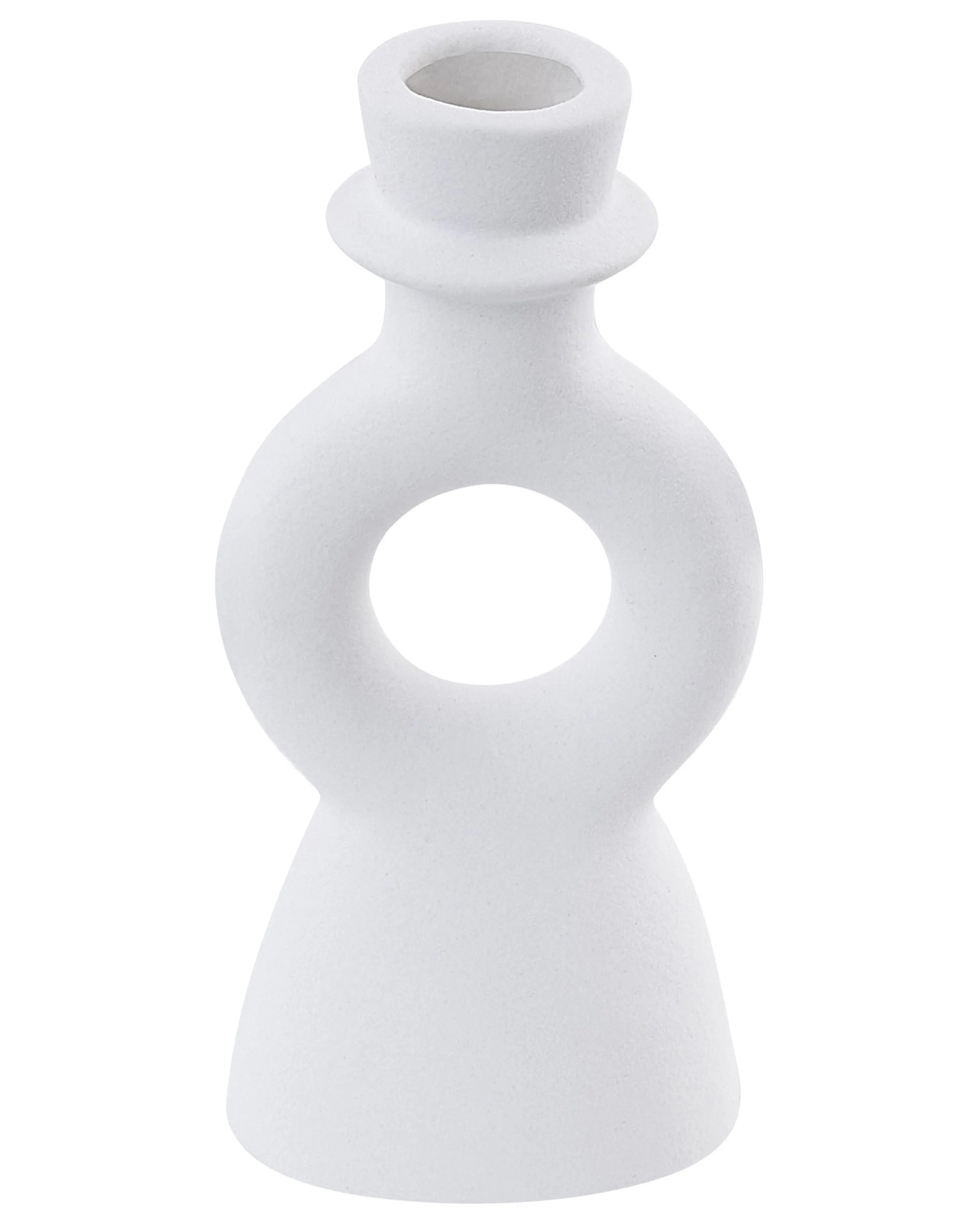 Candelero SPARTA Cerámica 17 cm Blanco crema