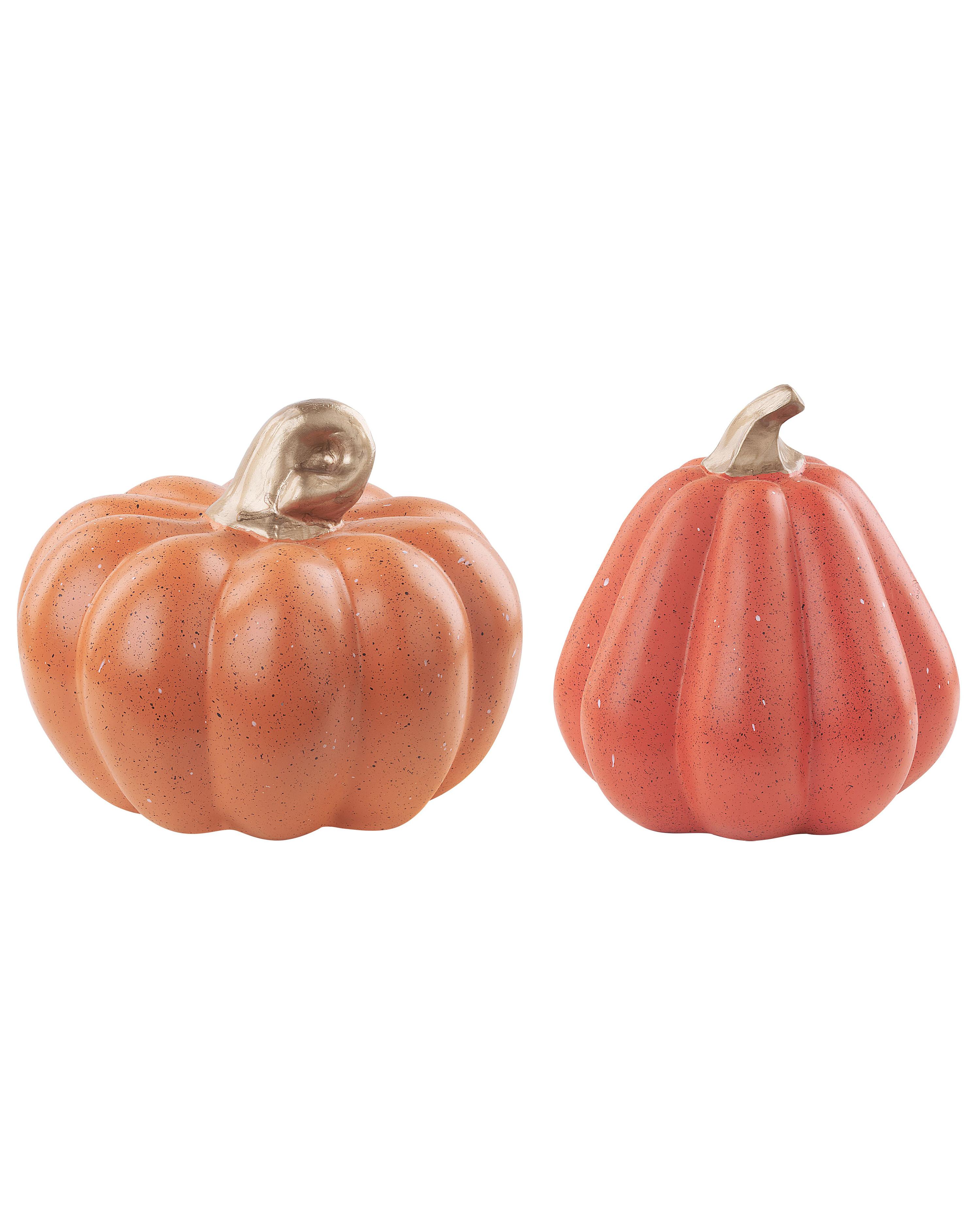 Conjunto de 2 figuras Calabaza CHALKIDA Naranja