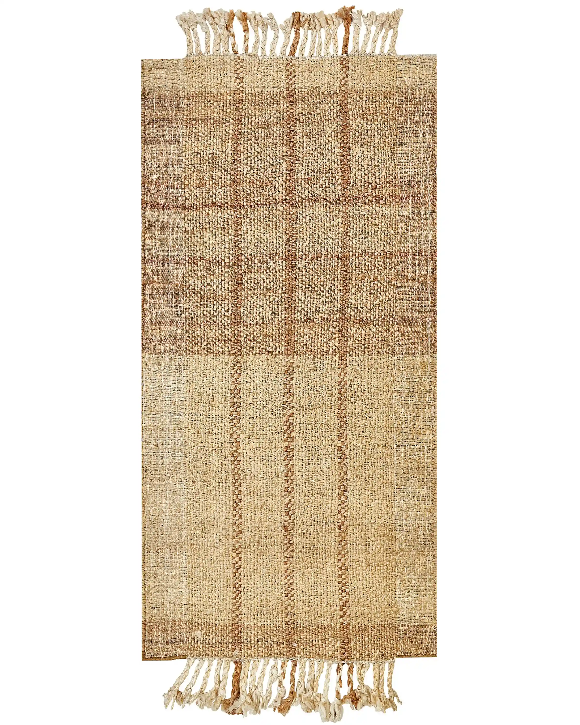 Alfombra KARKIN Beige 80 x 150 cm Yute