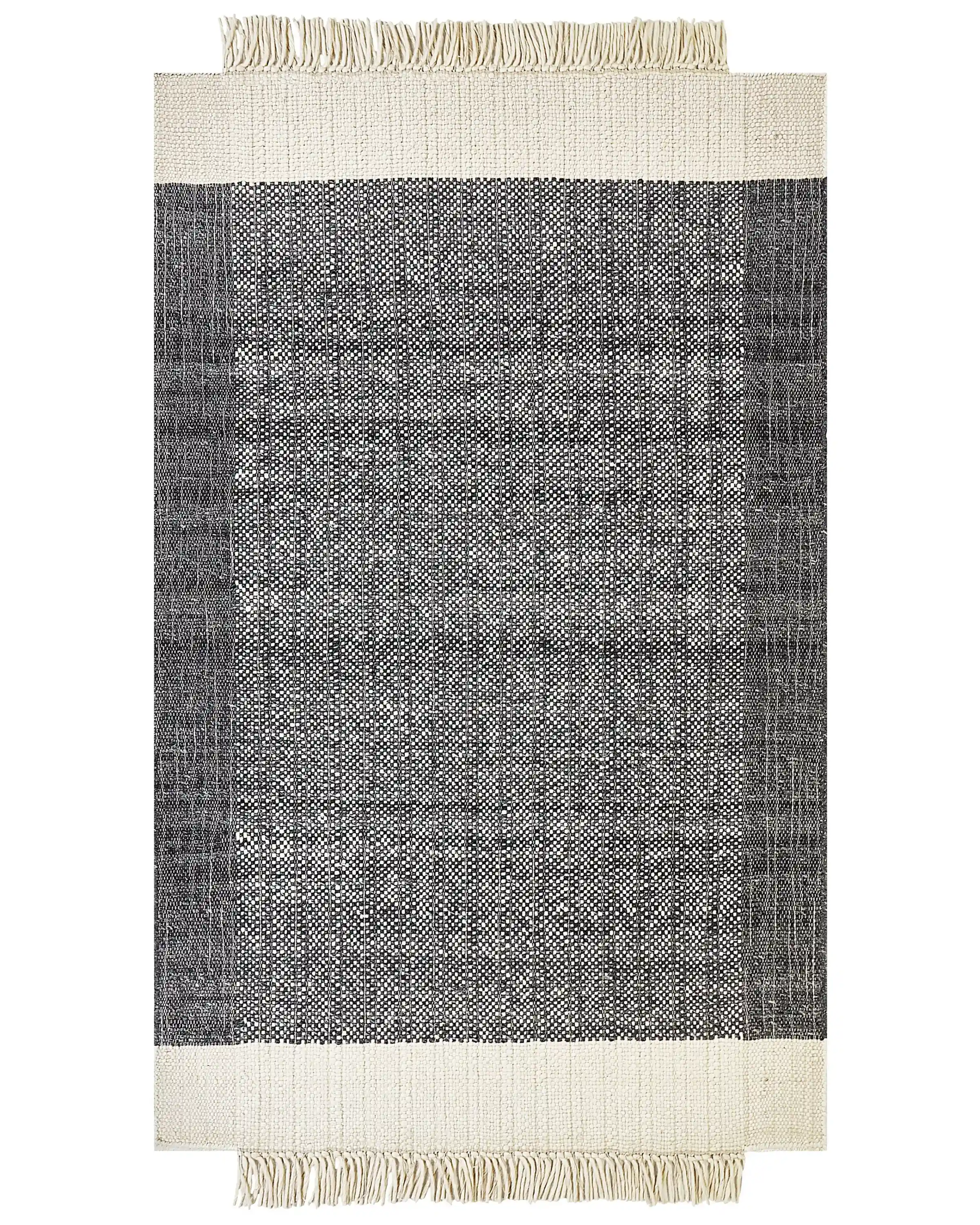 Alfombra ATLANTI Negro 140 x 200 cm Lana