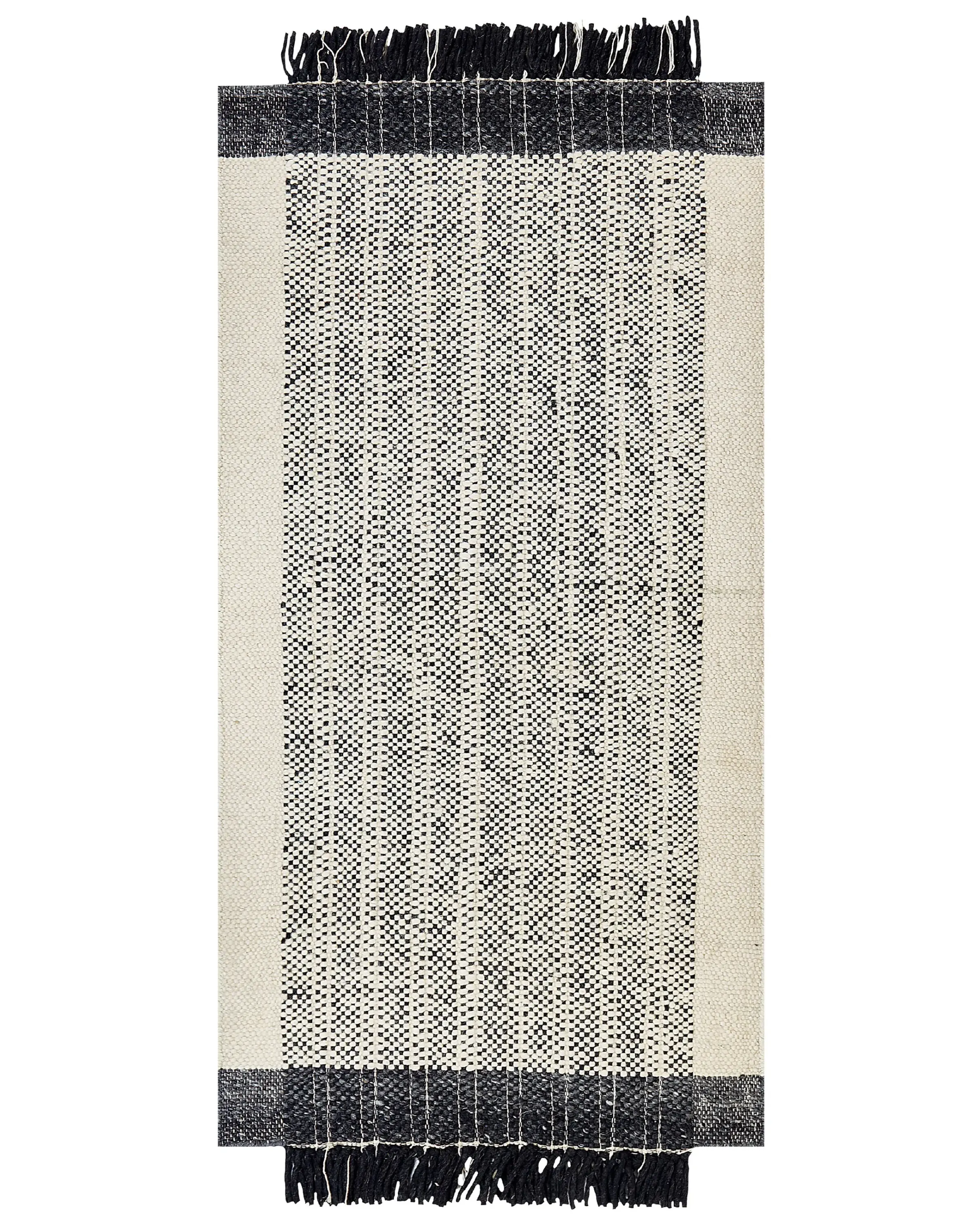 Alfombra KETENLI Blanco 80 x 150 cm Lana