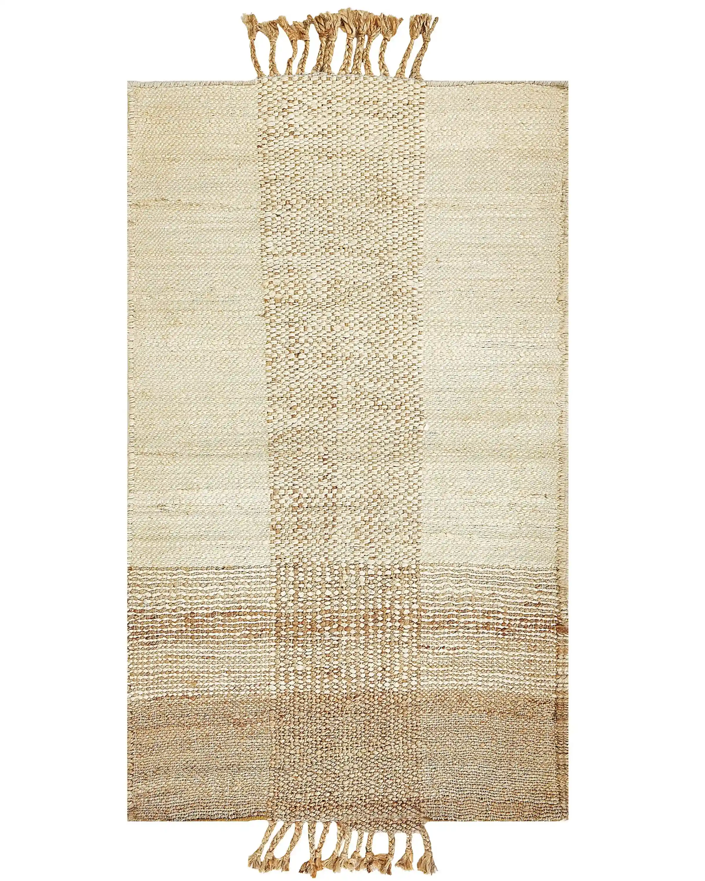 Alfombra HAMZALAR Beige 80 x 150 cm Yute