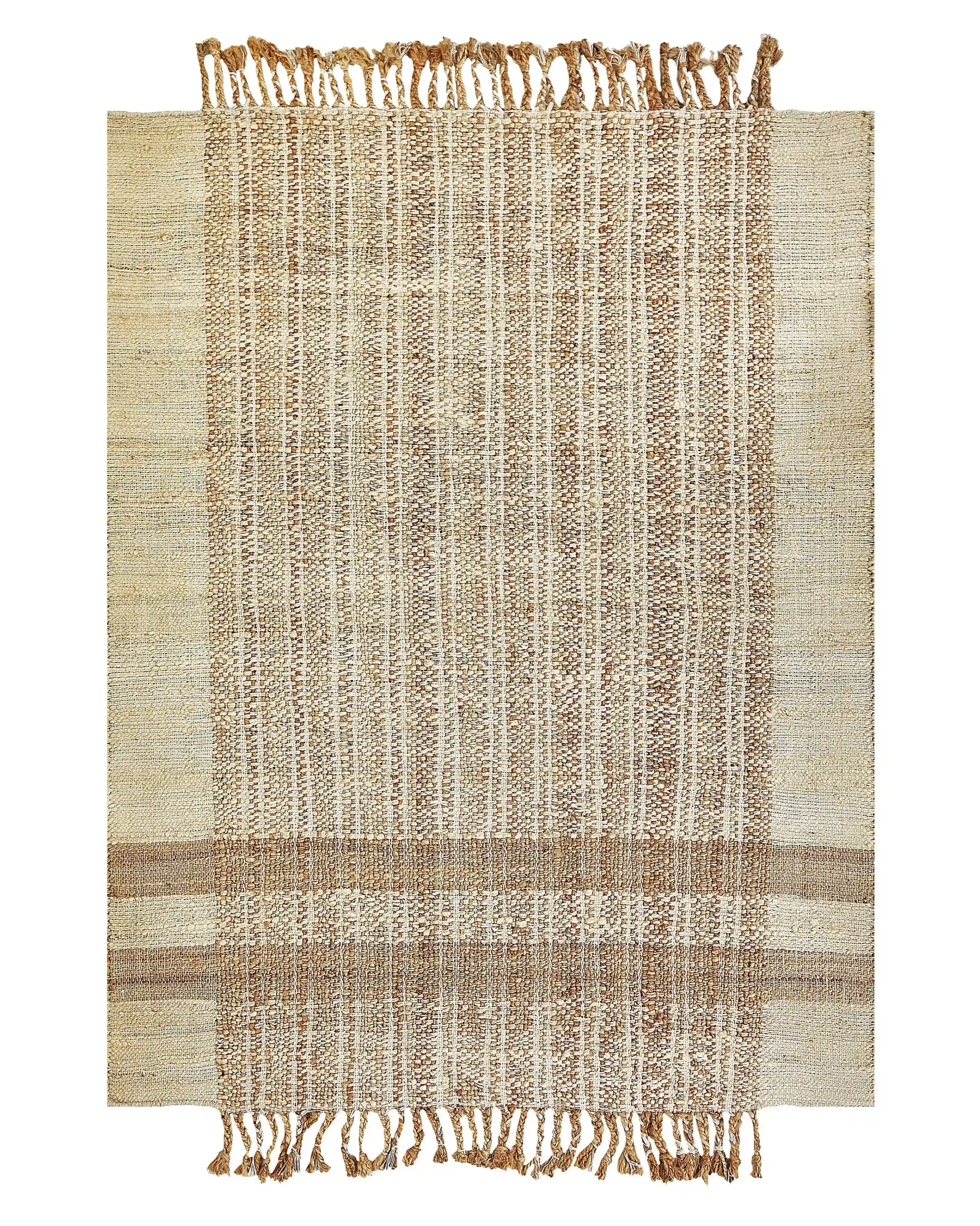 Alfombra ORTAOBA Beige 140 x 200 cm Yute