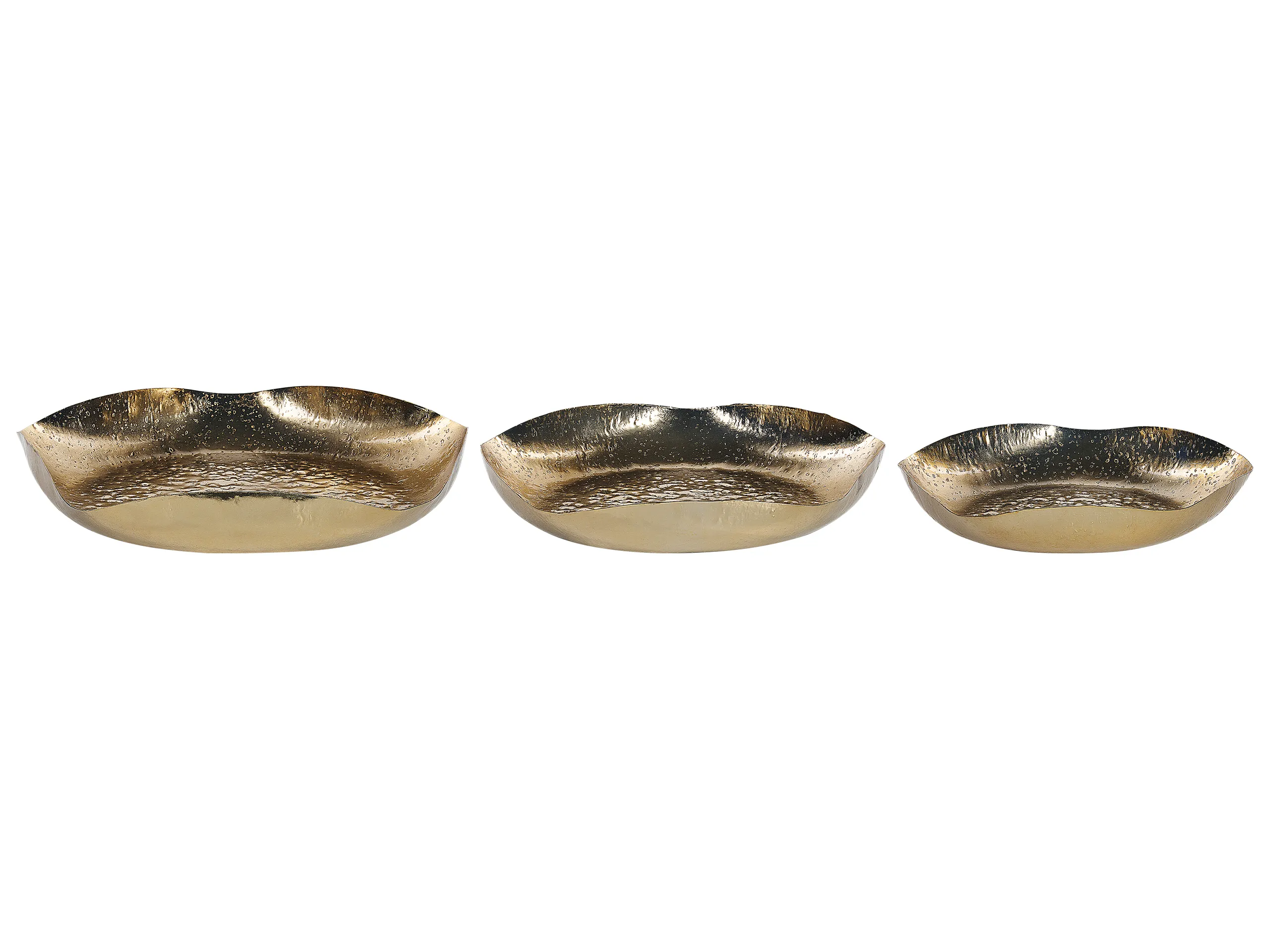 Conjunto de 3 vaciabolsillos UJUNG Metal Dorado