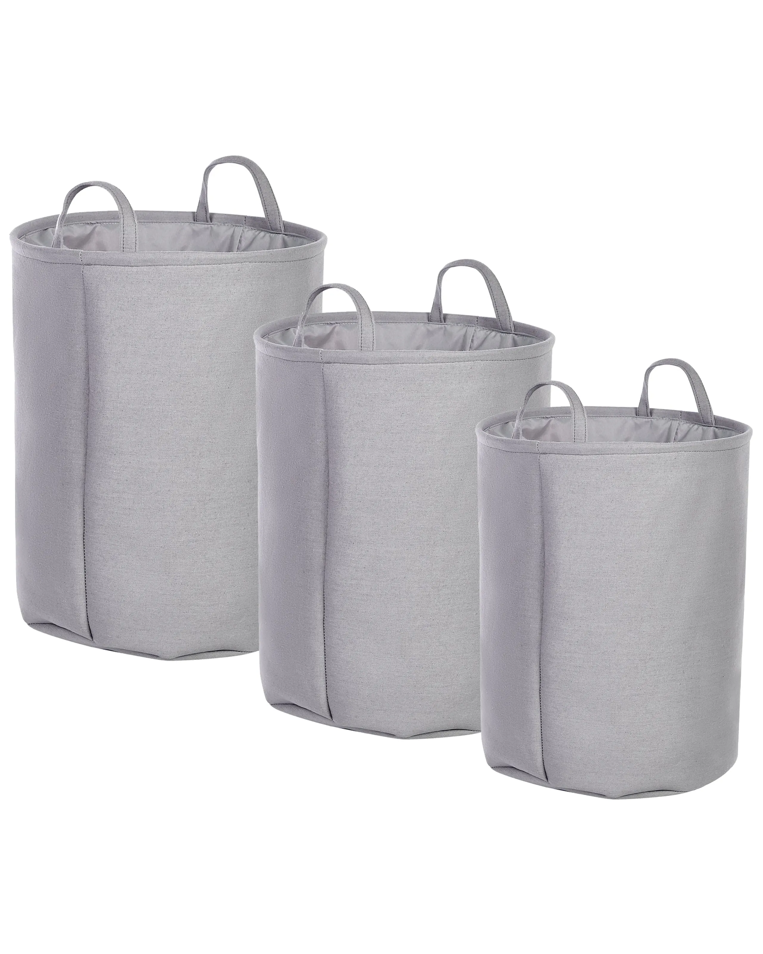 Conjunto de 3 cestas ARCHA Algodón Gris