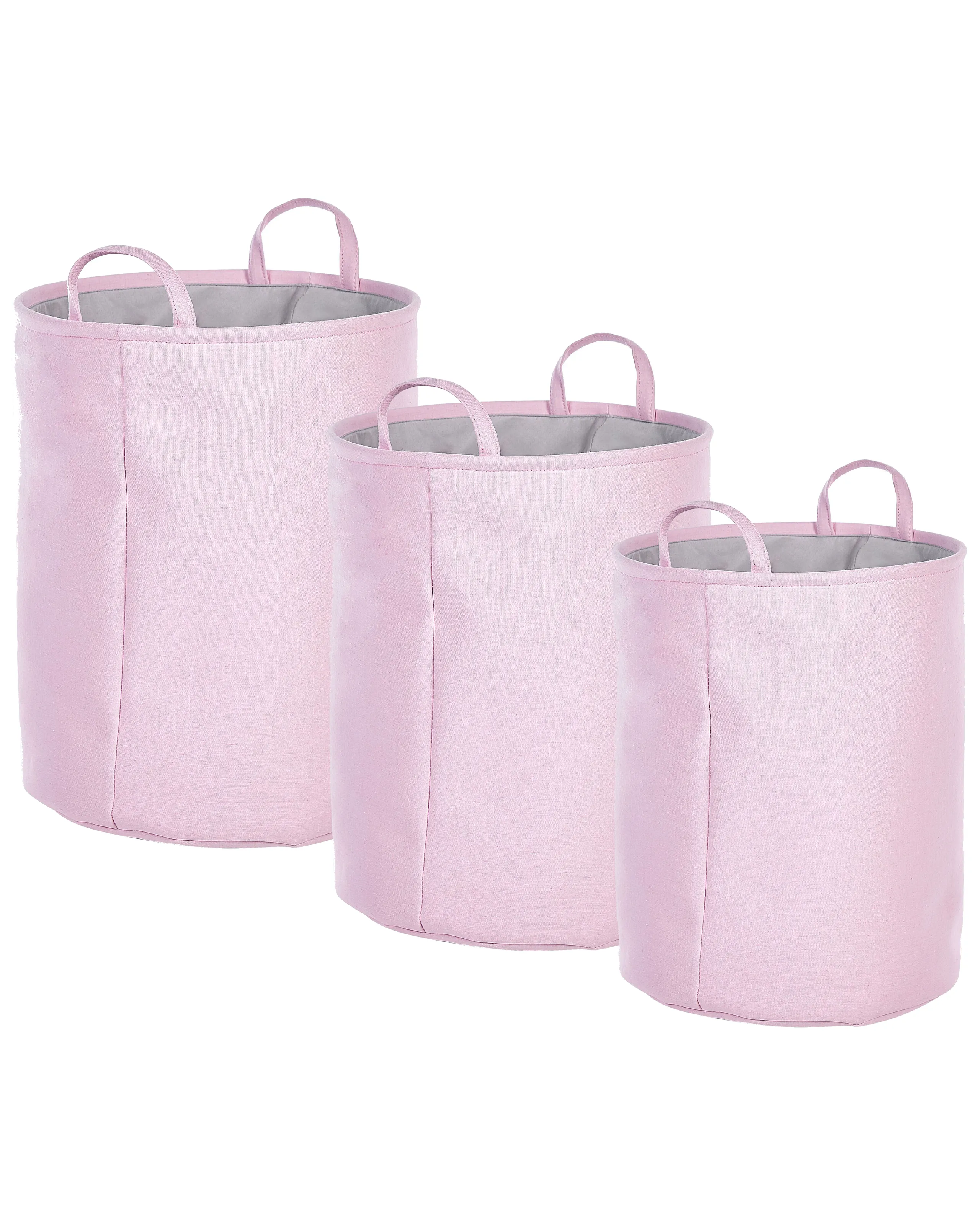 Conjunto de 3 cestas ARCHA Algodón Rosa