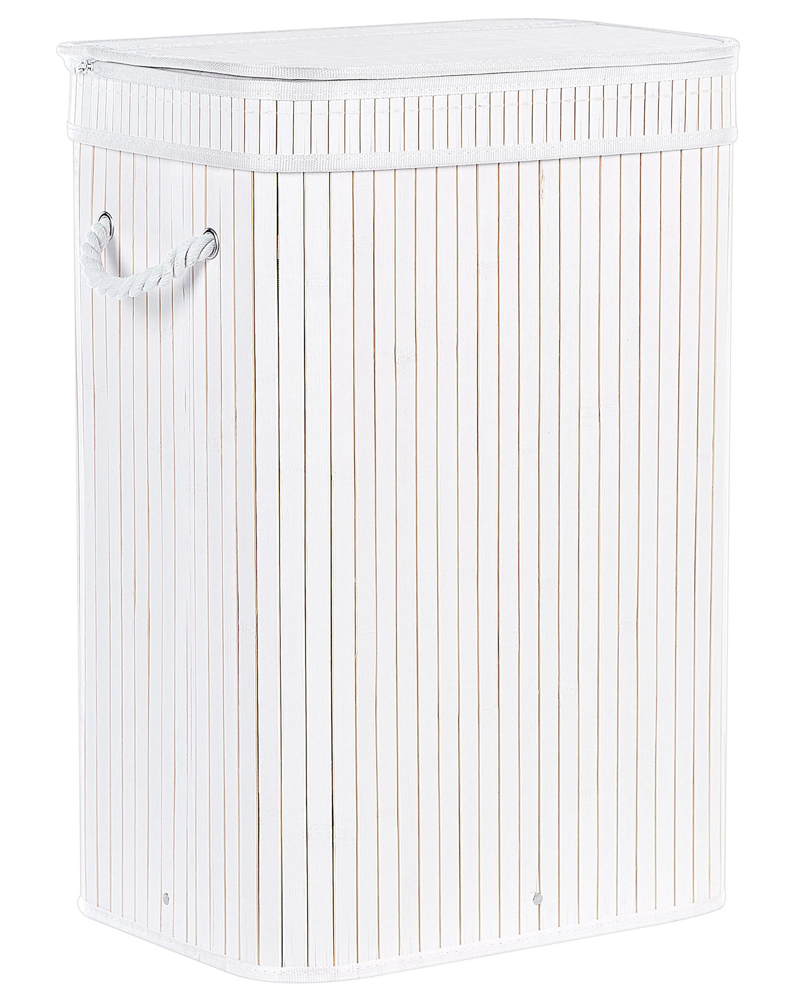 Laundry Basket KALUTARA Bamboo White 72 L