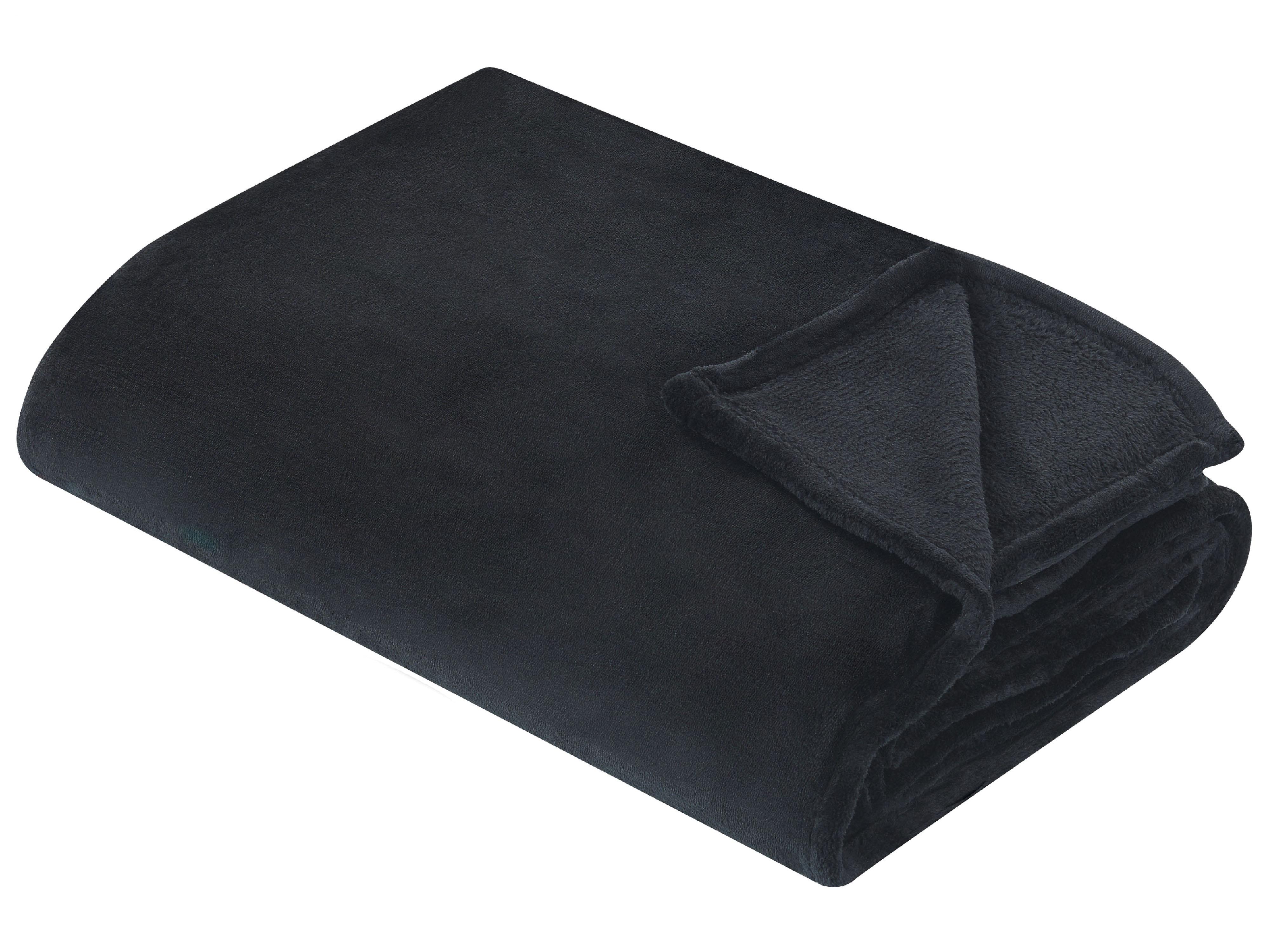 Blanket BAYBURT 200 x 220 cm Black