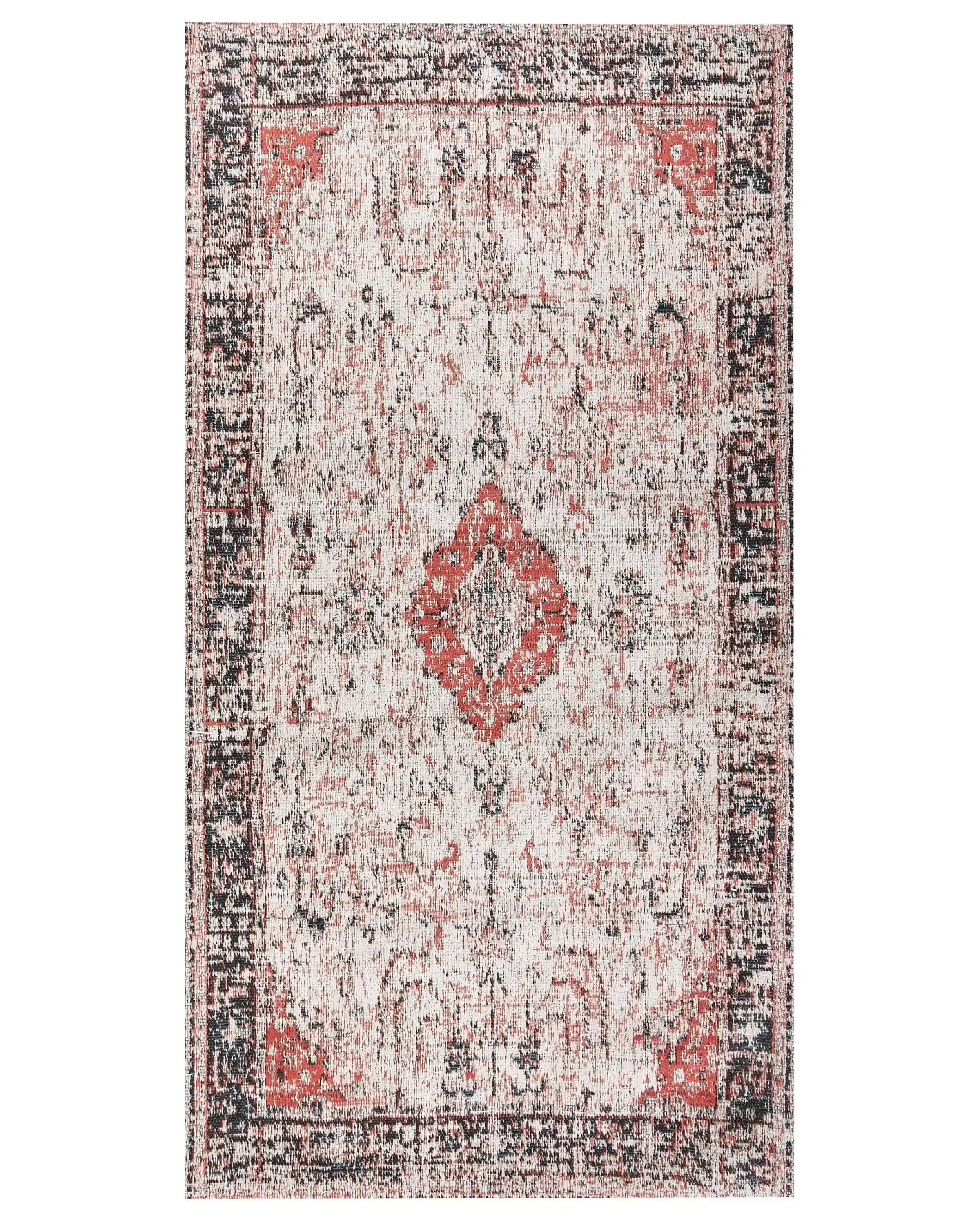 Alfombra ATTERA Beige 80 x 150 cm Algodón