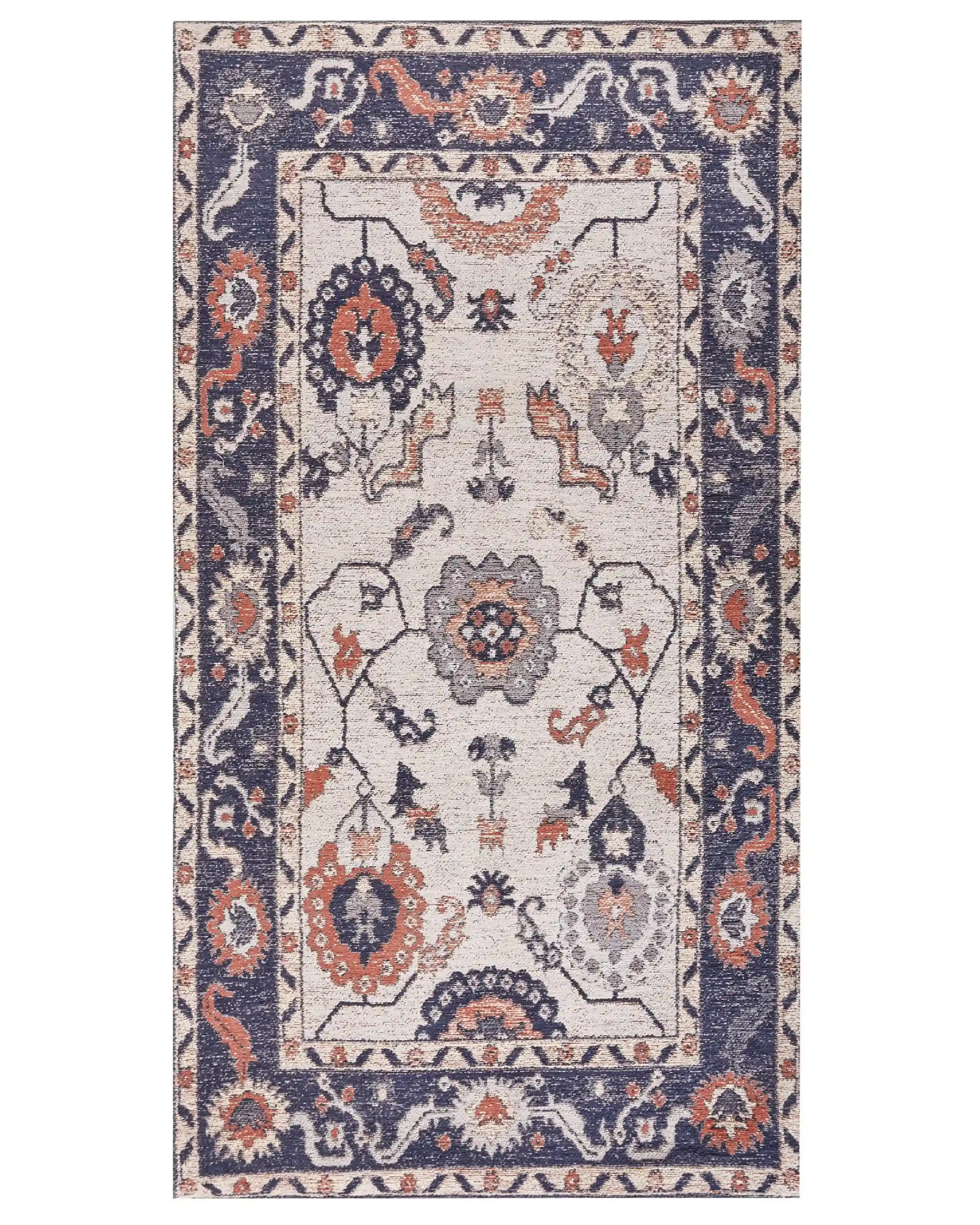 Alfombra KABTA Multicolor 80 x 150 cm Algodón