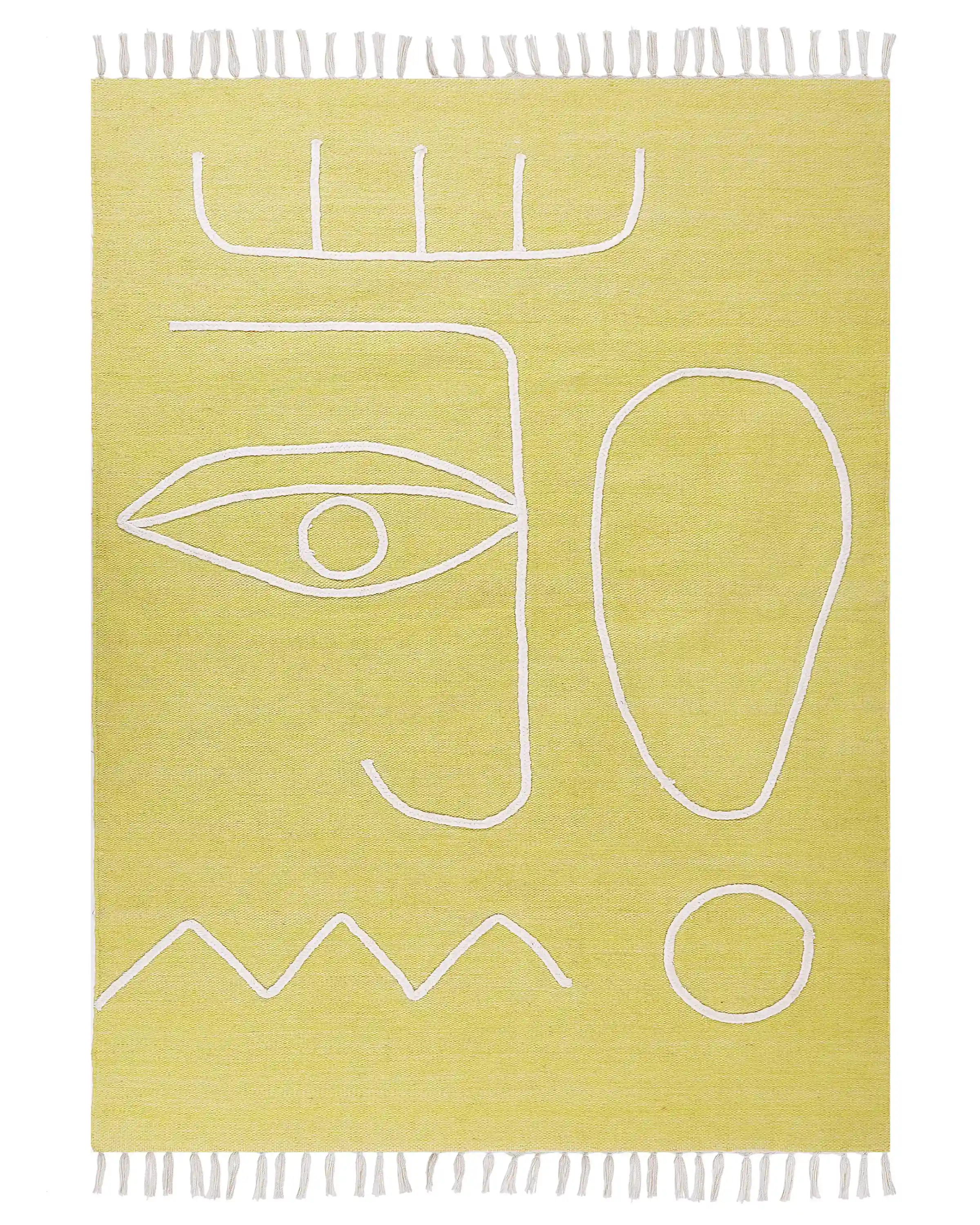 Alfombra de exterior YAVU Amarillo 140 x 200 cm