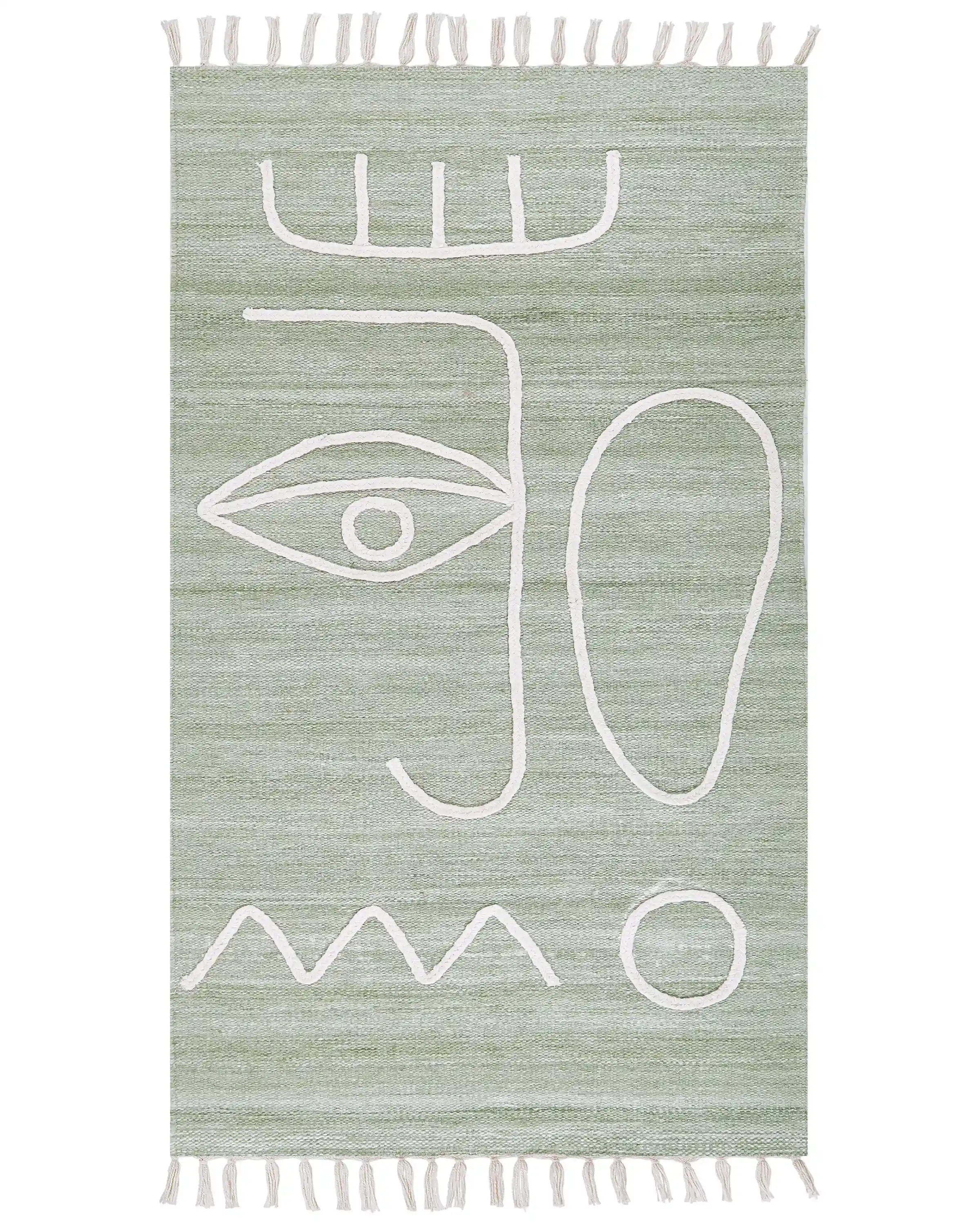 Alfombra de exterior YAVU Verde claro 80 x 150 cm