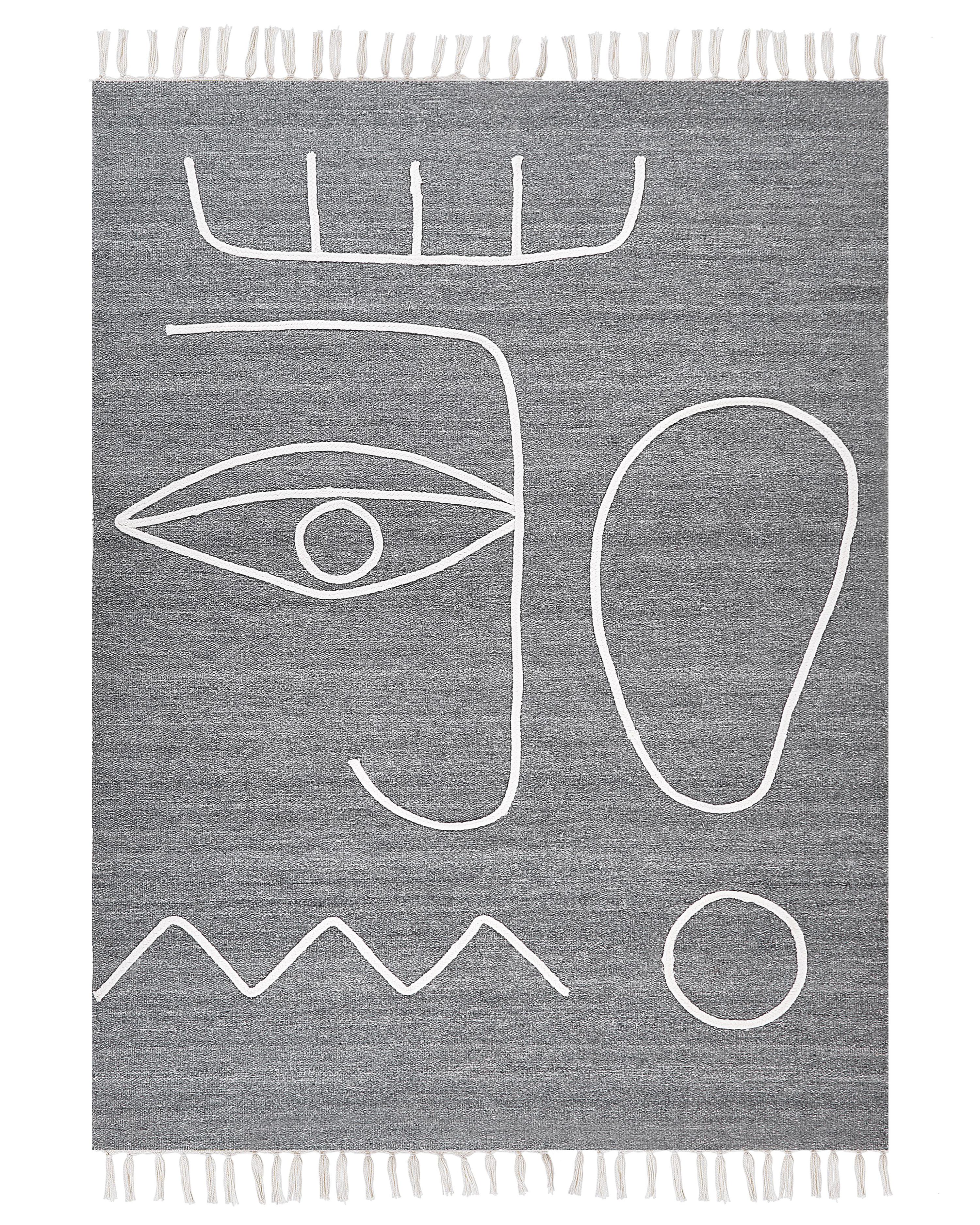 Alfombra de exterior YAVU Gris 140 x 200 cm