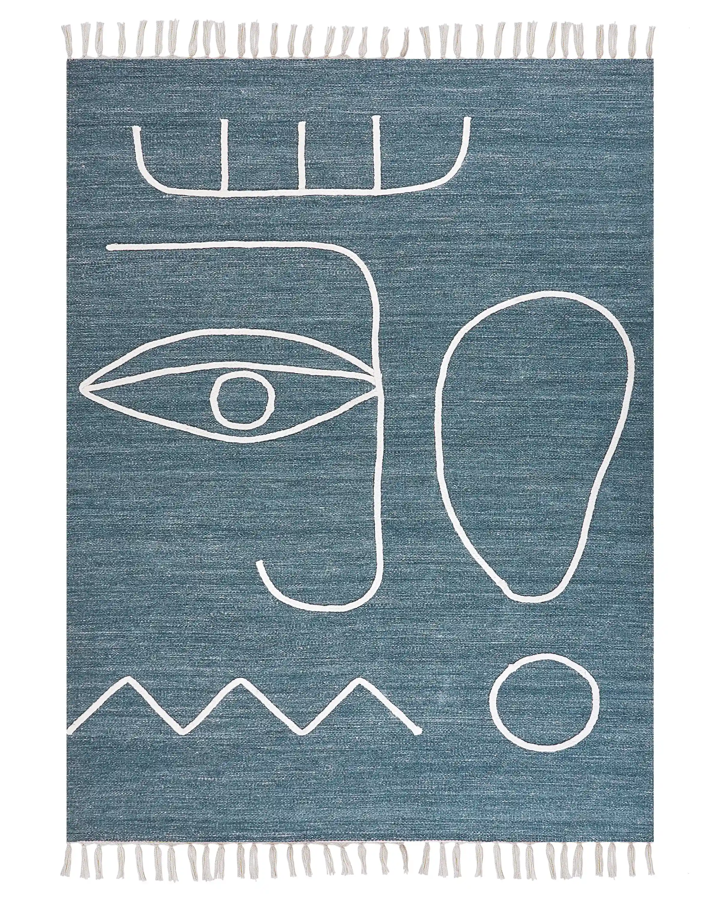 Alfombra de exterior YAVU Azul 140 x 200 cm