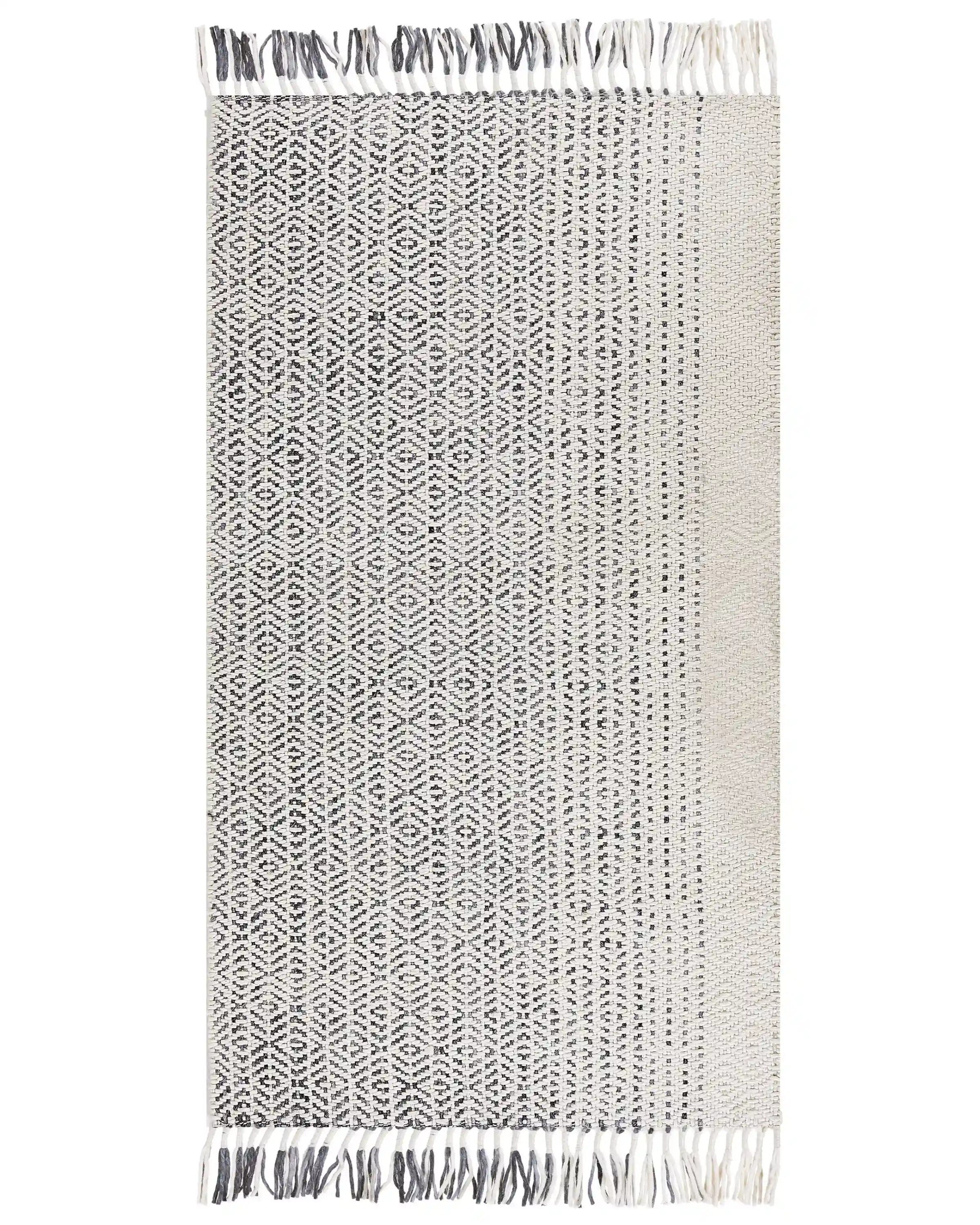 Alfombra OMERLI Blanco 80 x 150 cm Lana