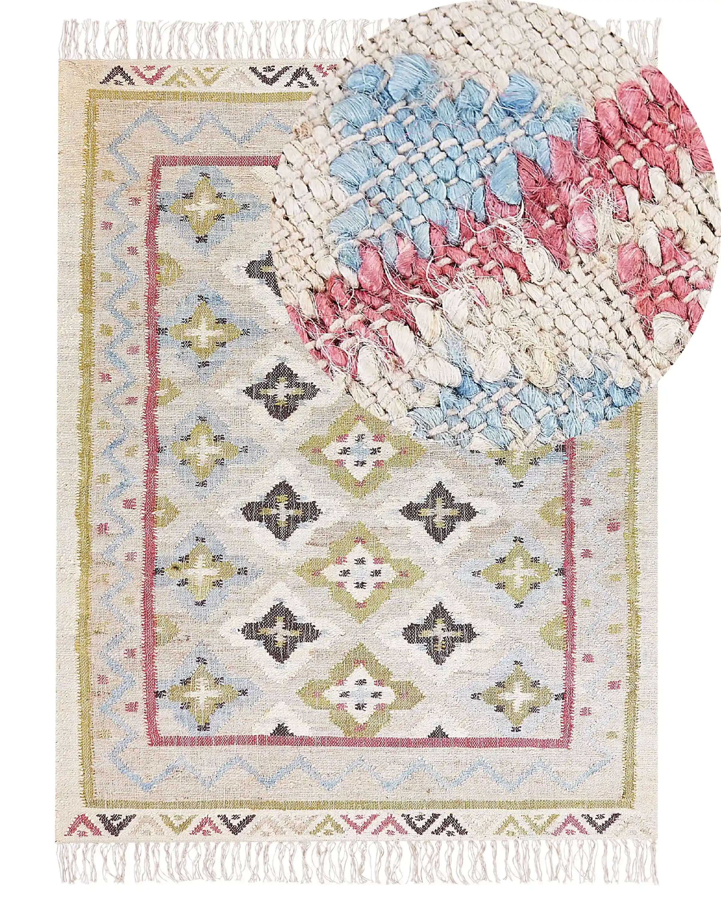 Alfombra TERKOS Multicolor 160 x 230 cm Yute